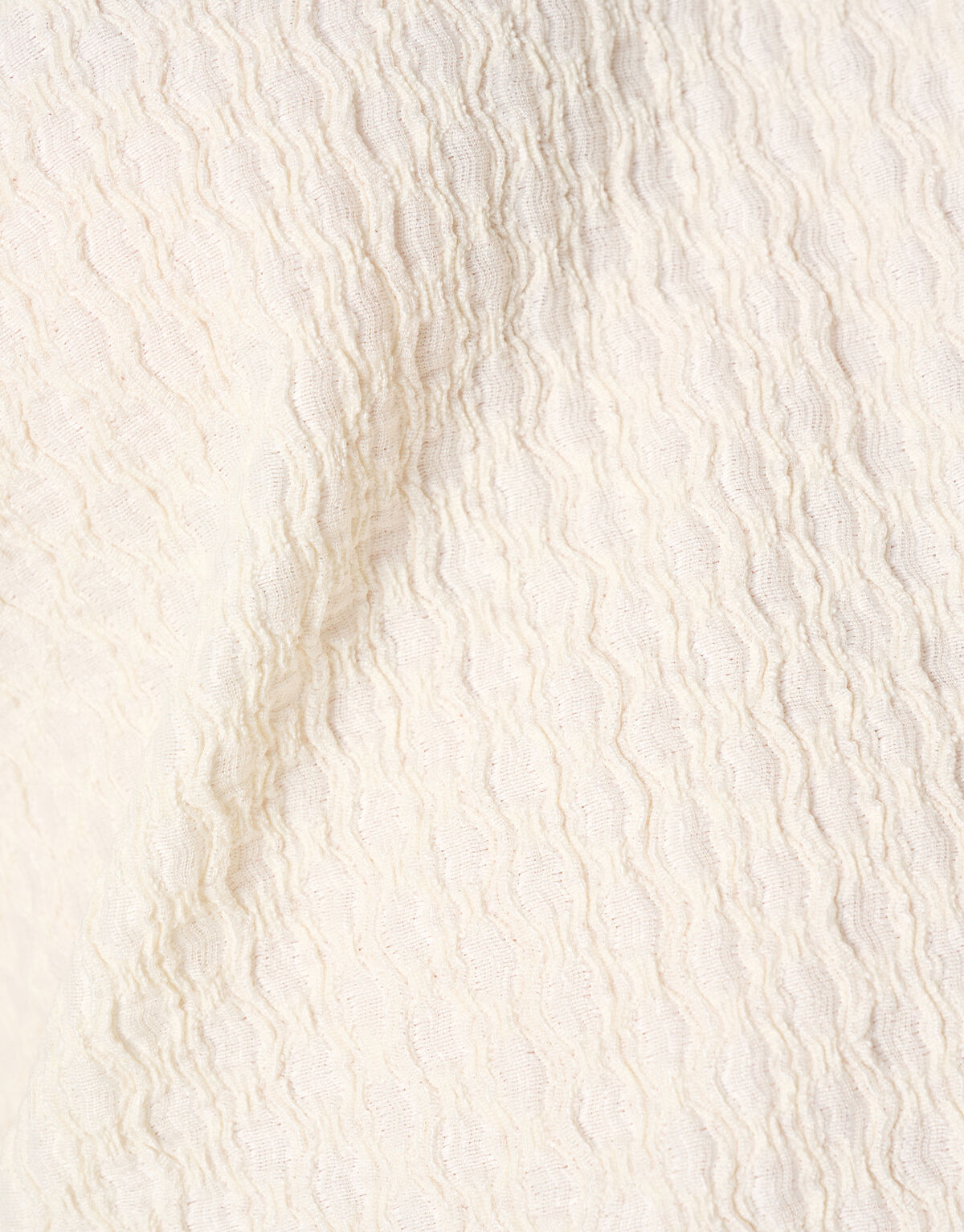 Crinkle-T-Shirt Off White SHOEBY WOMEN