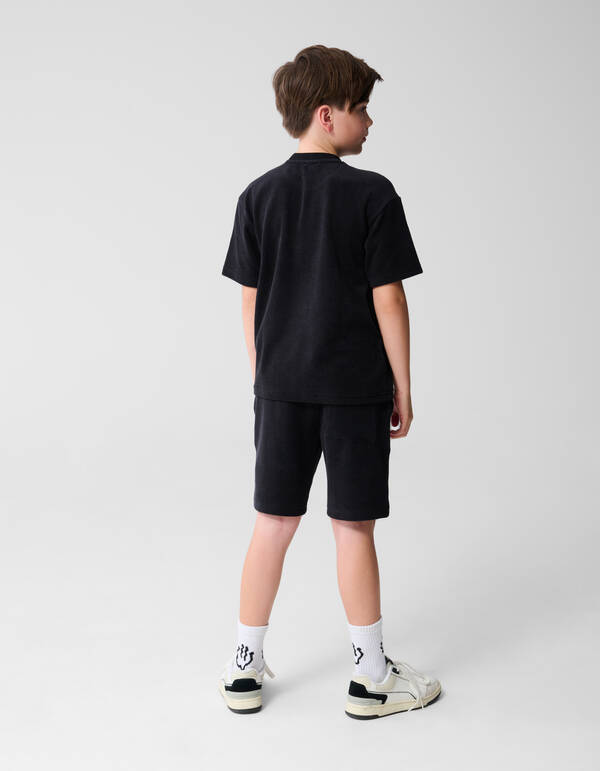 Towling T-shirt Schwarz SHOEBY BOYS