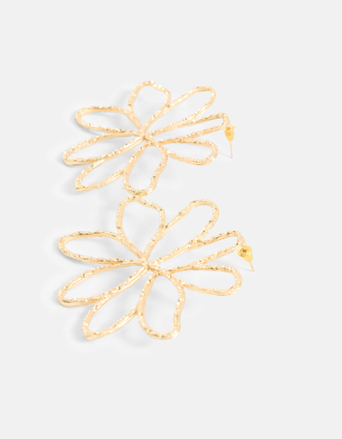 Blumen-Ohrringe Gold SHOEBY ACCESSOIRES