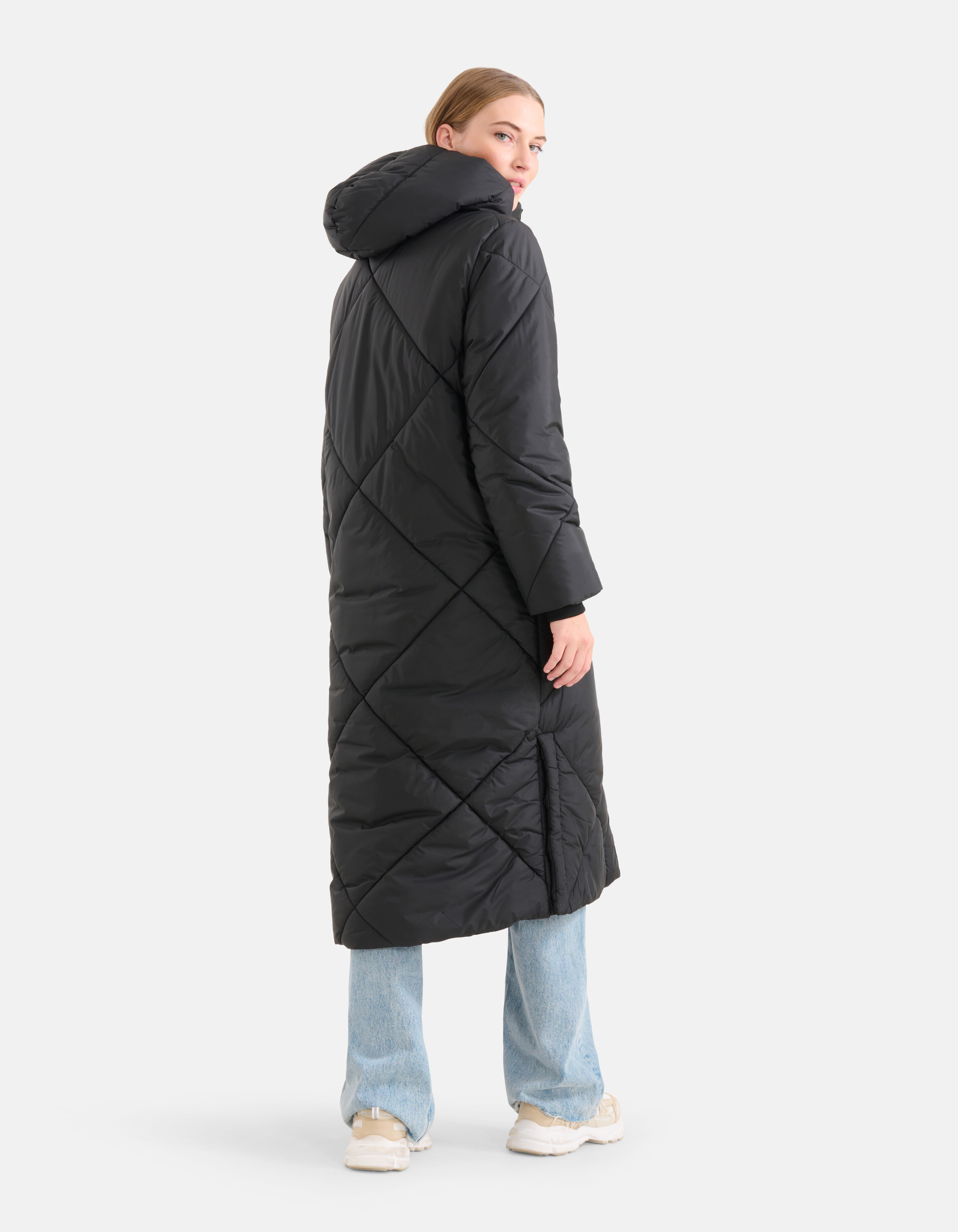 Lange Pufferjacke Schwarz SHOEBY WOMEN