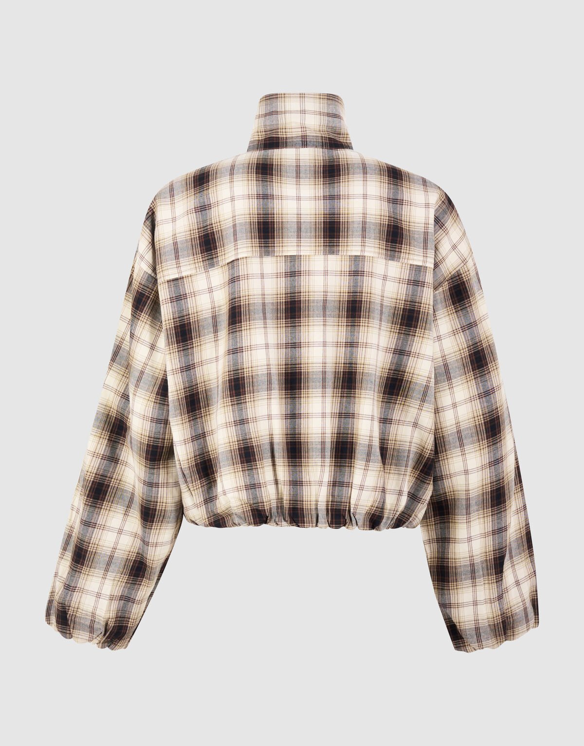 Bomberjacke mit Rautenmuster Braun SHOEBY WOMEN