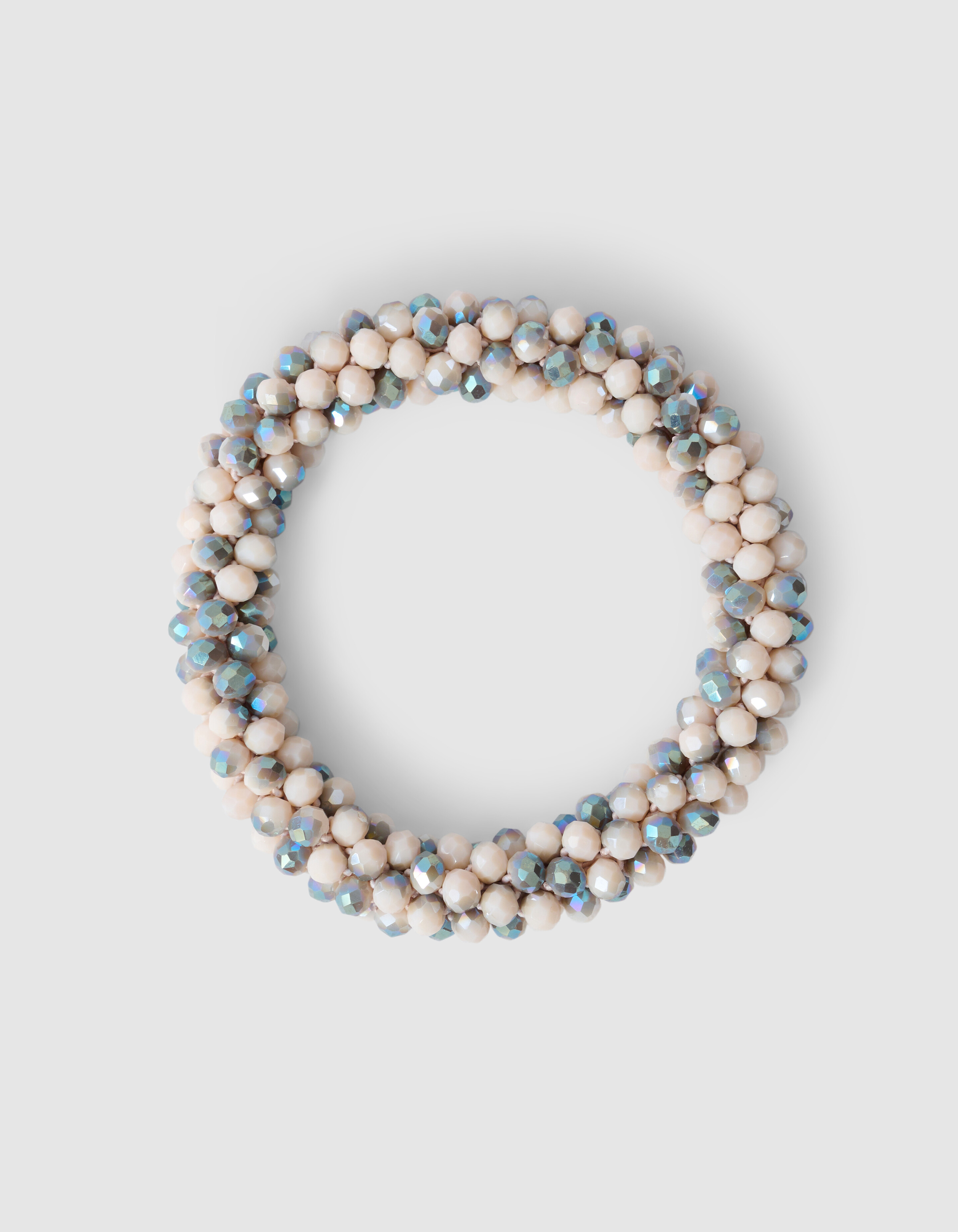 Beaded Hair Elastic Light Grey SHOEBY ACCESSOIRES