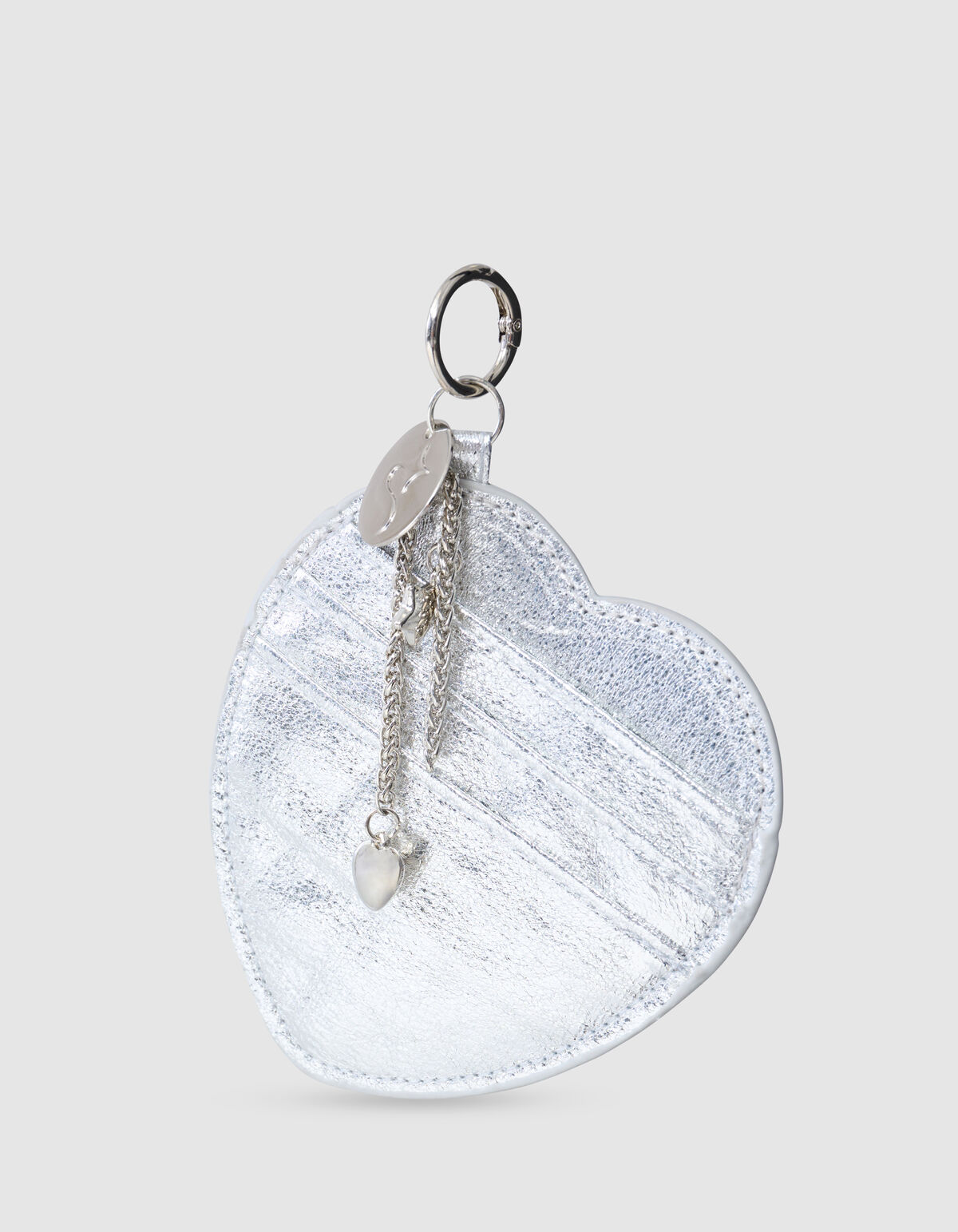 Herz Portemonnee Taschenanhänger Silber SHOEBY ACCESSOIRES