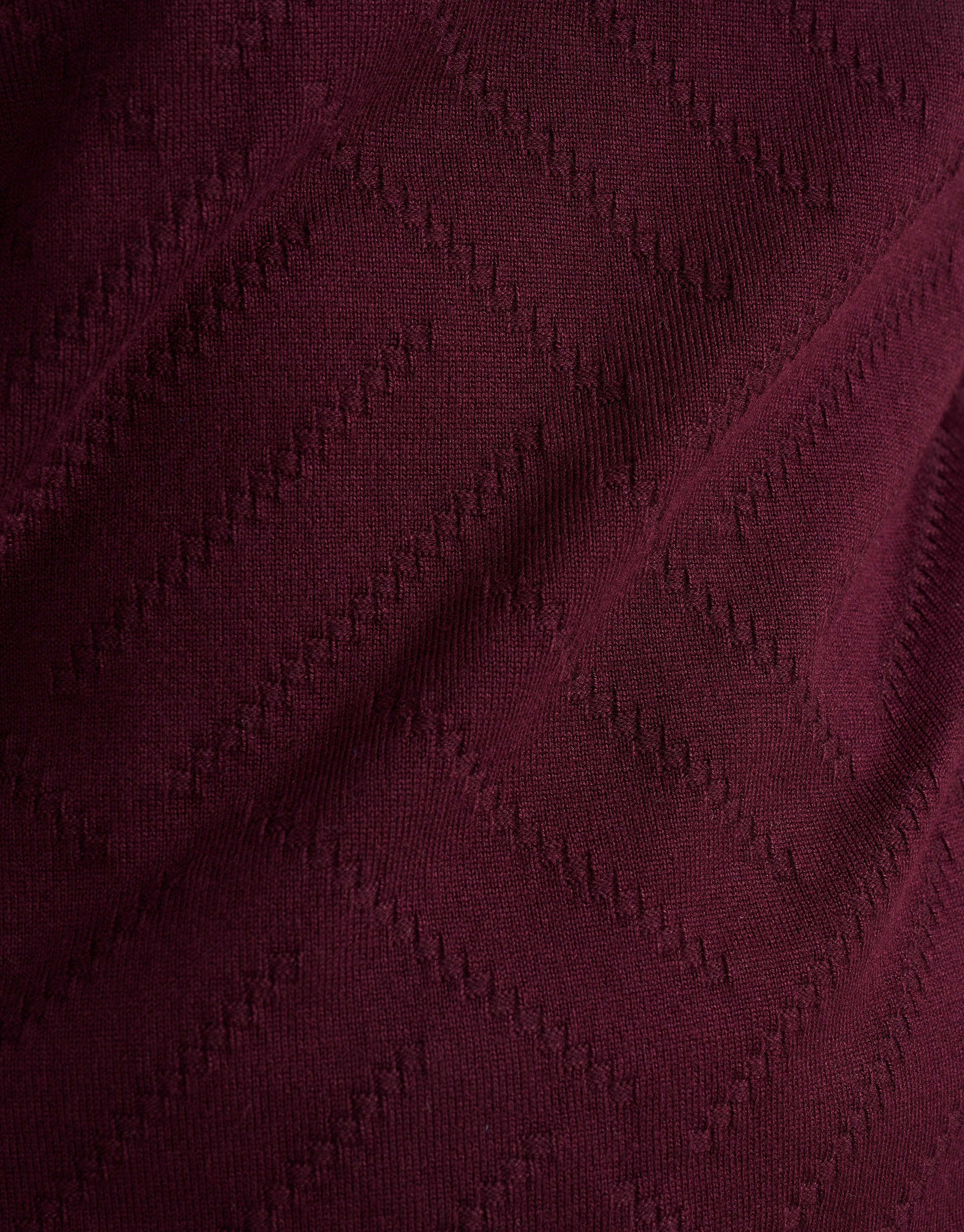 Diagonaler Pullover Bordeaux SHOEBY MEN
