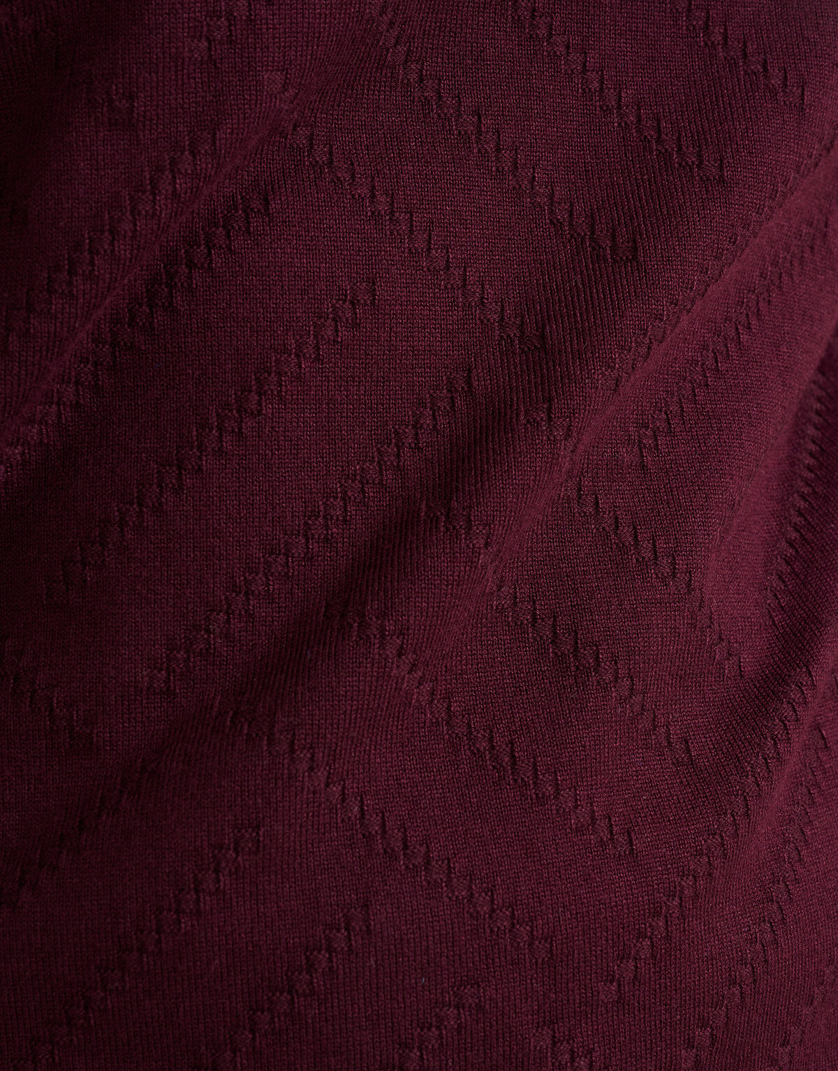 Diagonaler Pullover Bordeaux SHOEBY MEN