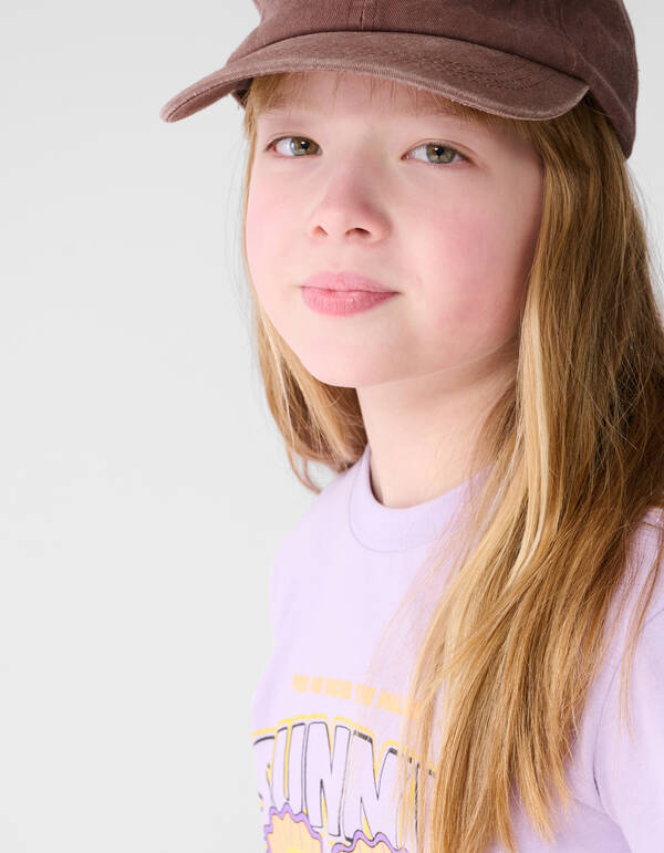 Sunny Palms Artwork T-Shirt Helllila SHOEBY GIRLS