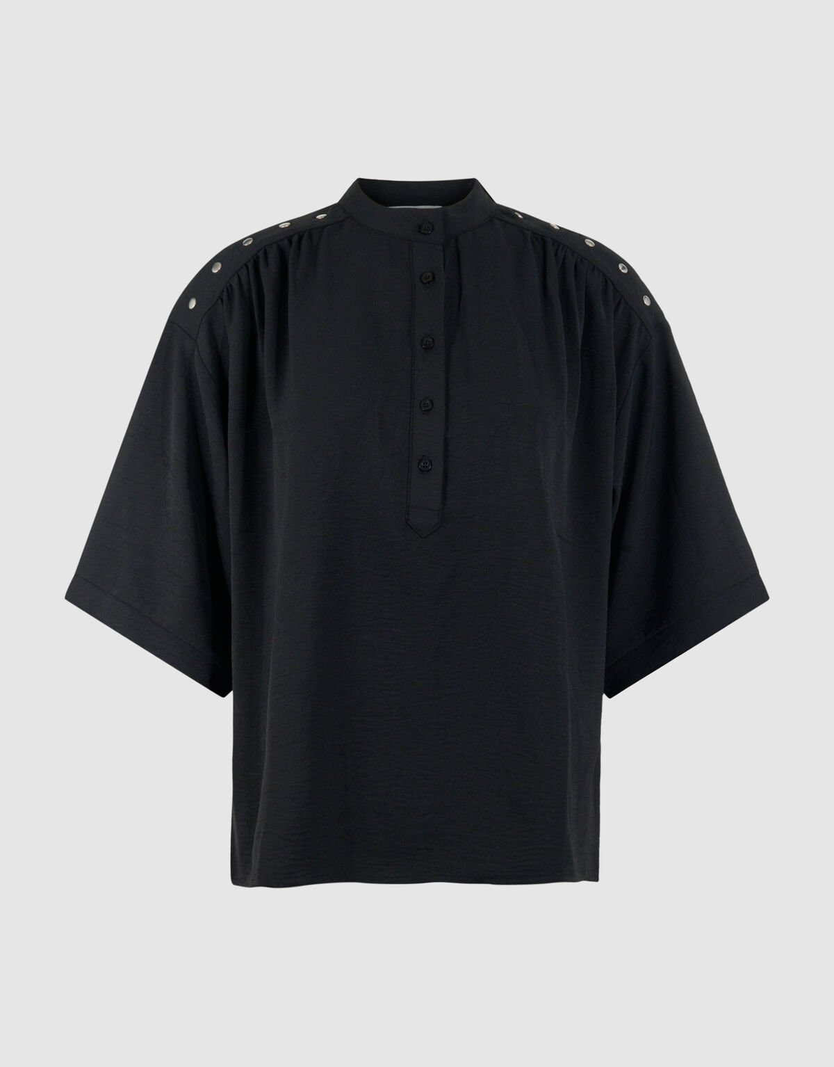 Twist-Studs-Bluse Schwarz SHOEBY WOMEN