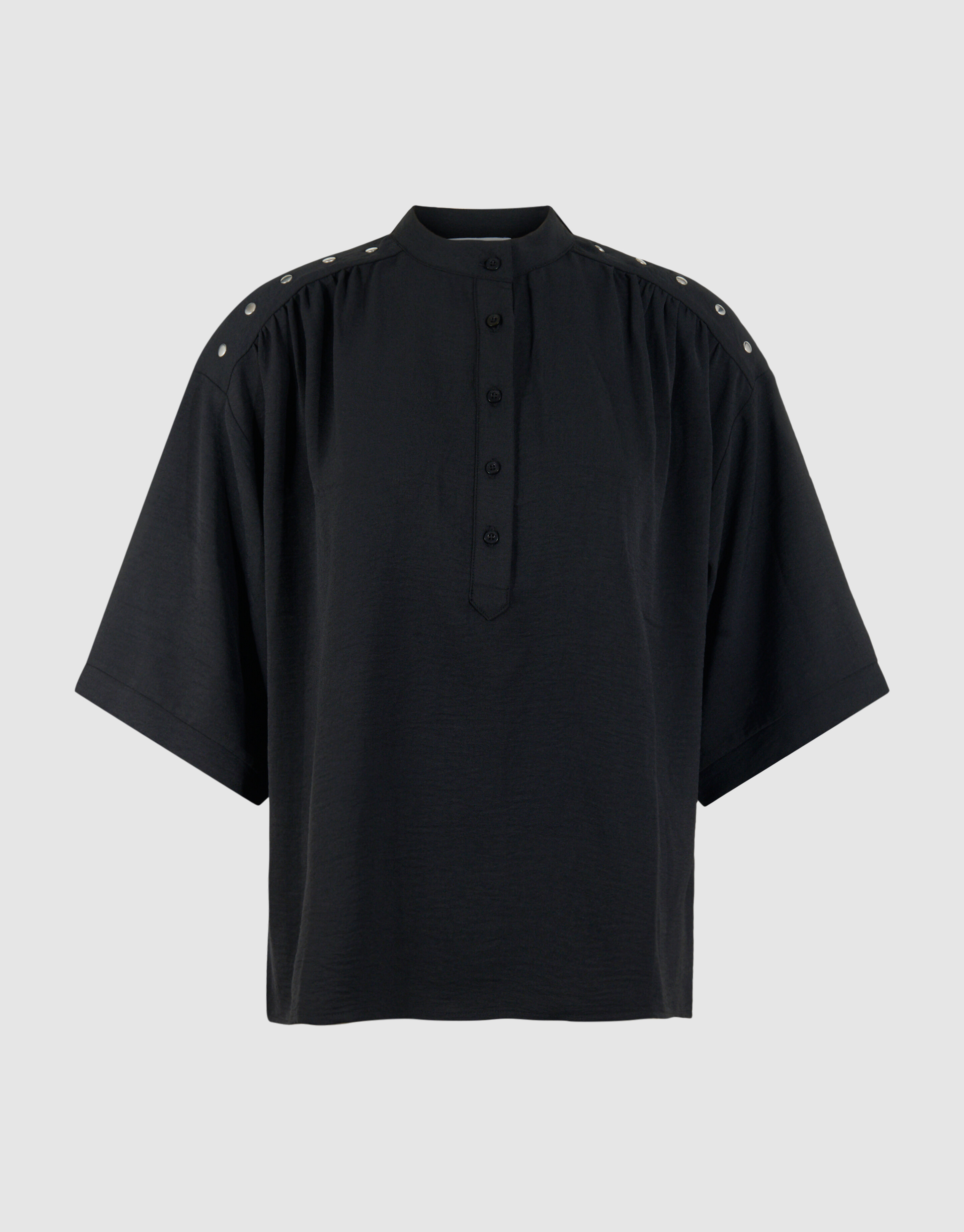 Twist-Studs-Bluse Schwarz SHOEBY WOMEN