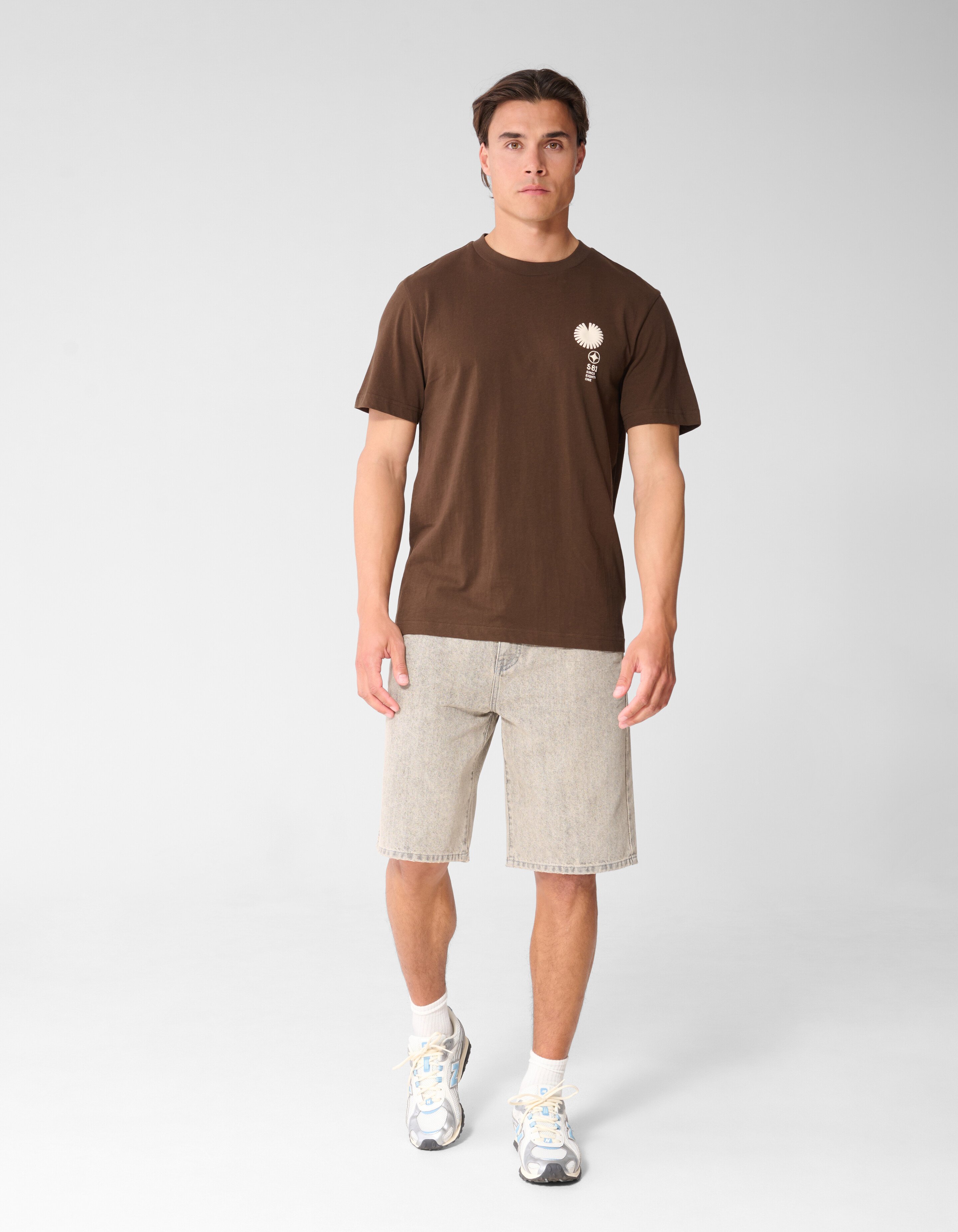 Radar Artwork T-Shirt Dunkelbraun SHOEBY MEN