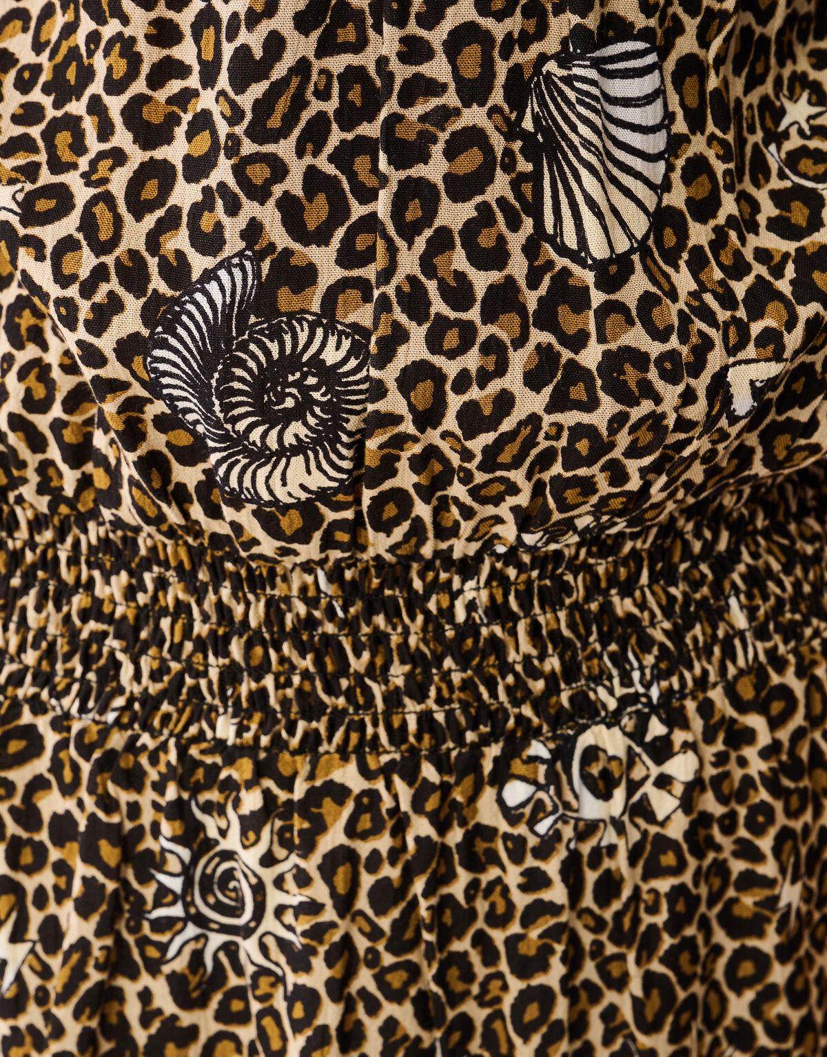 Bedrucktes Leopardenkleid Braun SHOEBY GIRLS