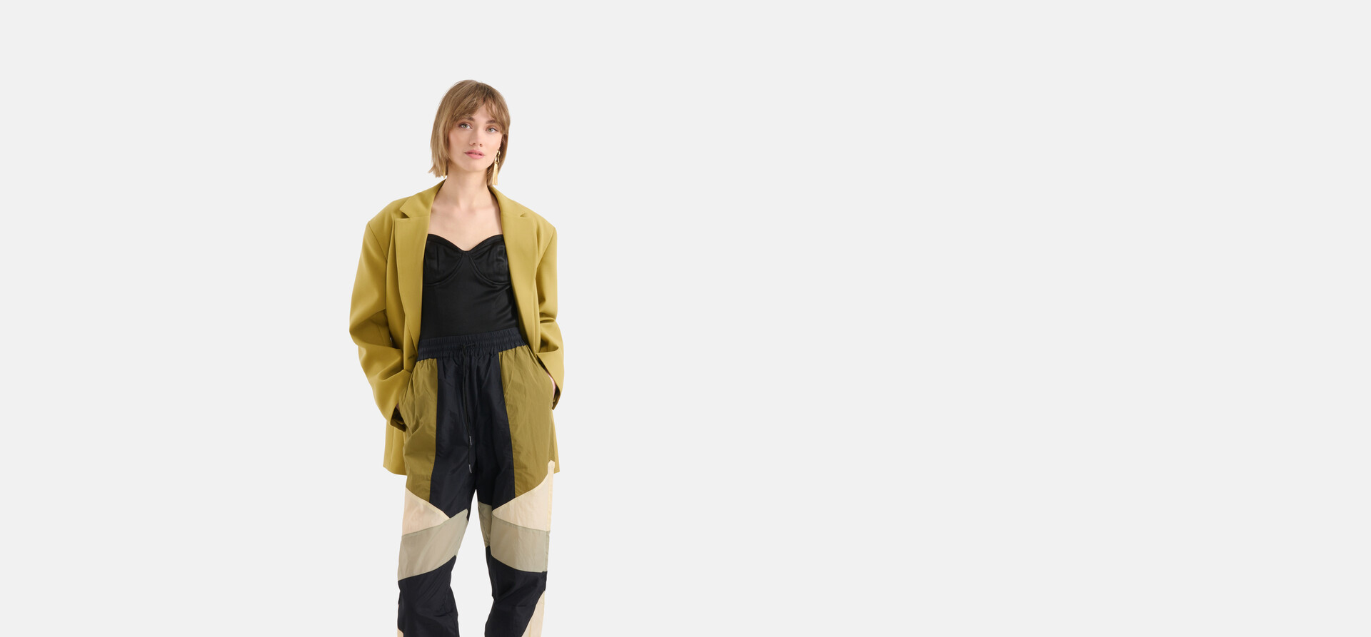Oversized Blazer Grün SHOEBY WOMEN