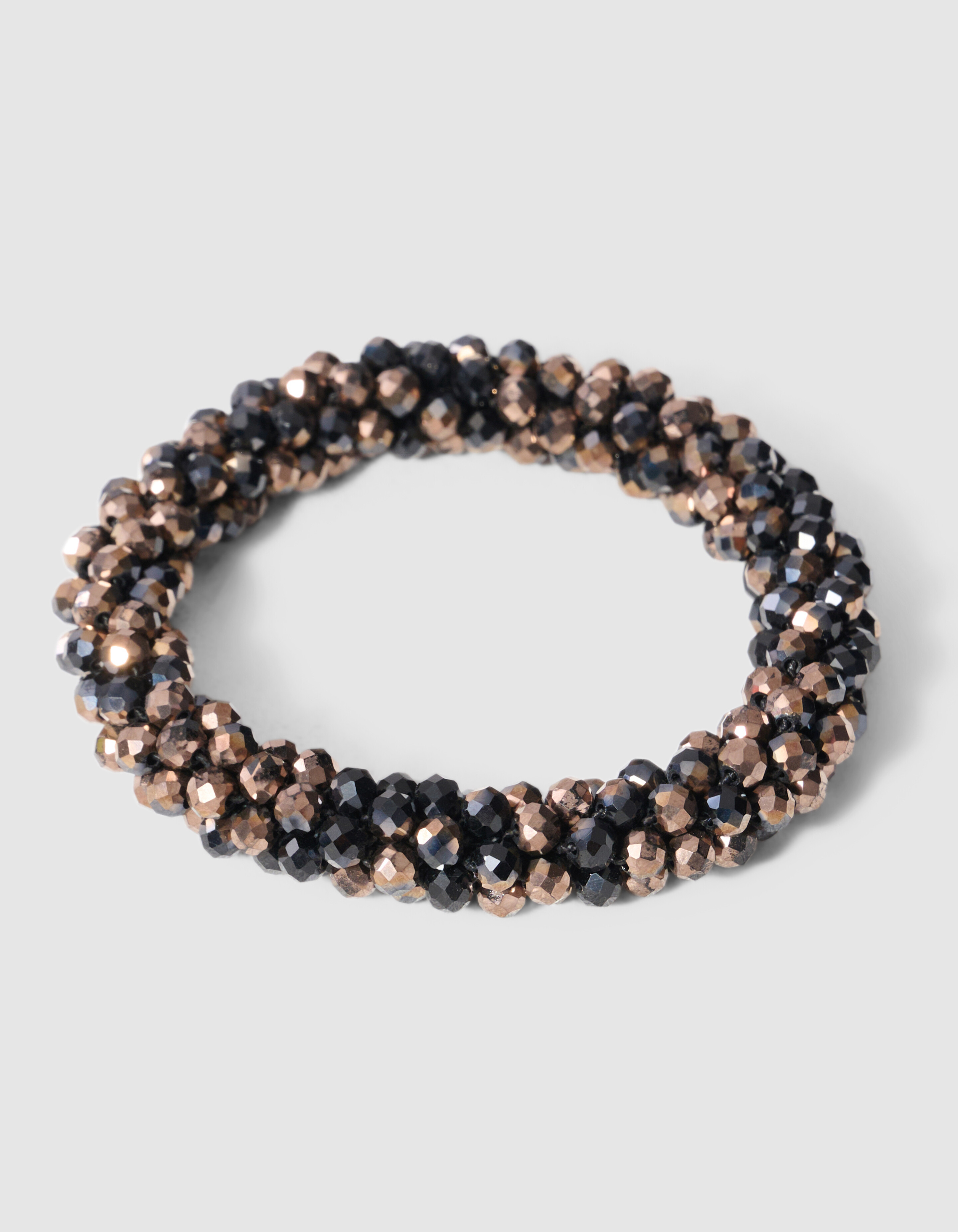 Beaded Elastikarmband Schwarz/Kupfer SHOEBY ACCESSOIRES