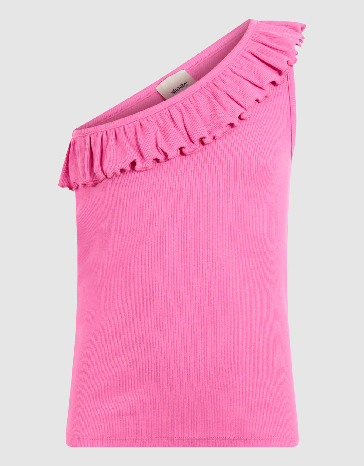 Ein-Schulter-Rippen-Top Rosa SHOEBY GIRLS