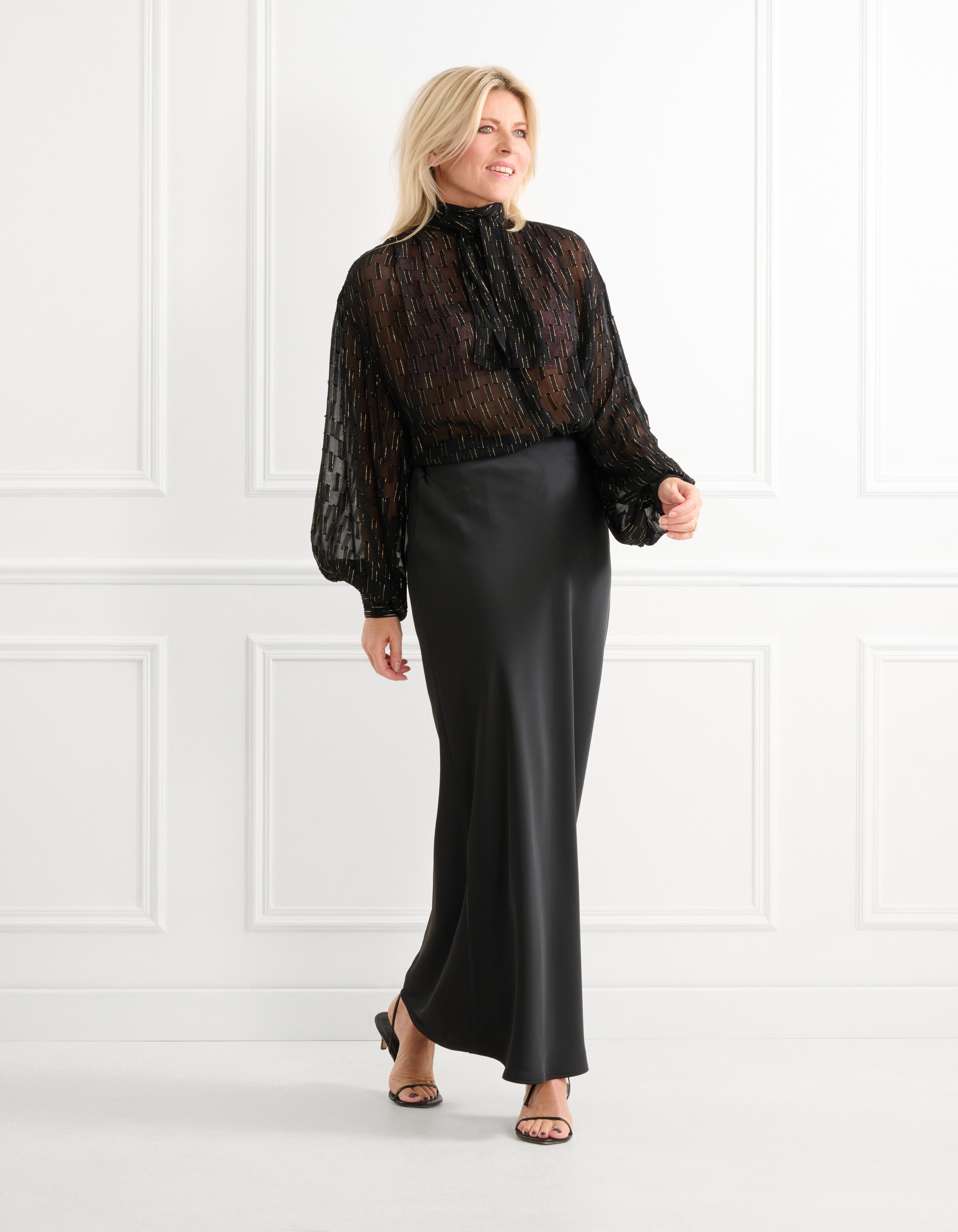 Chiffonbluse Schwarz SHOEBY WOMEN