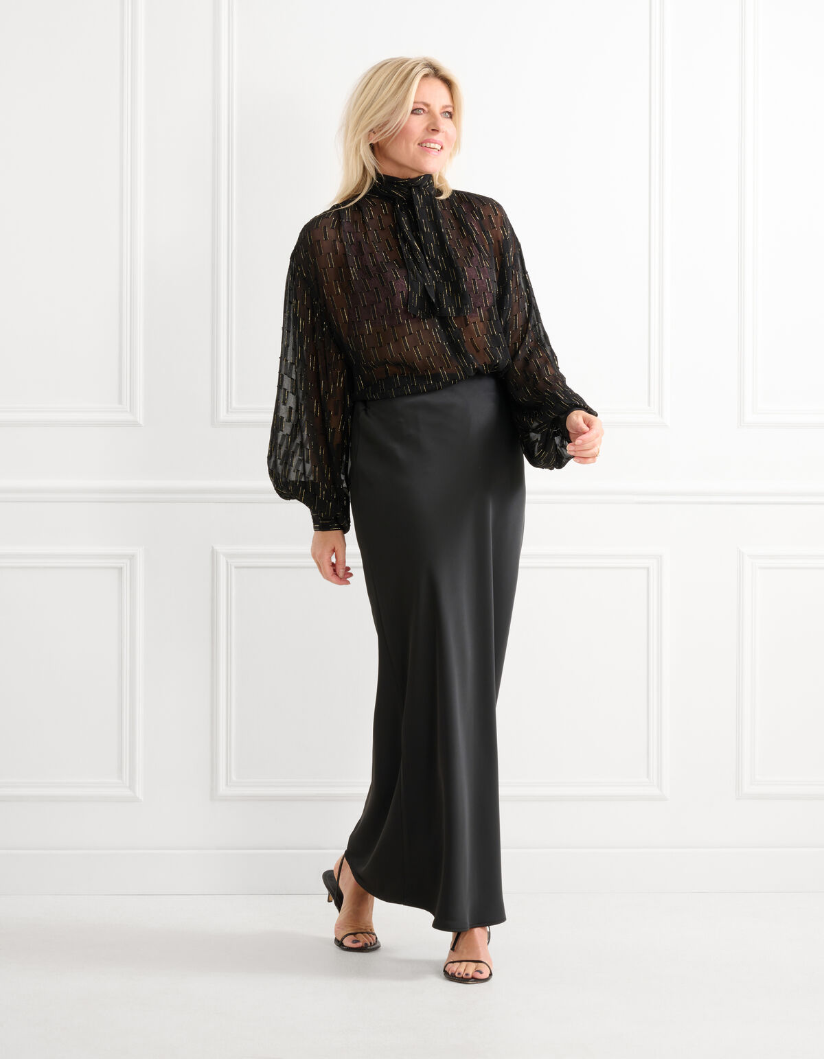 Chiffonbluse Schwarz SHOEBY WOMEN