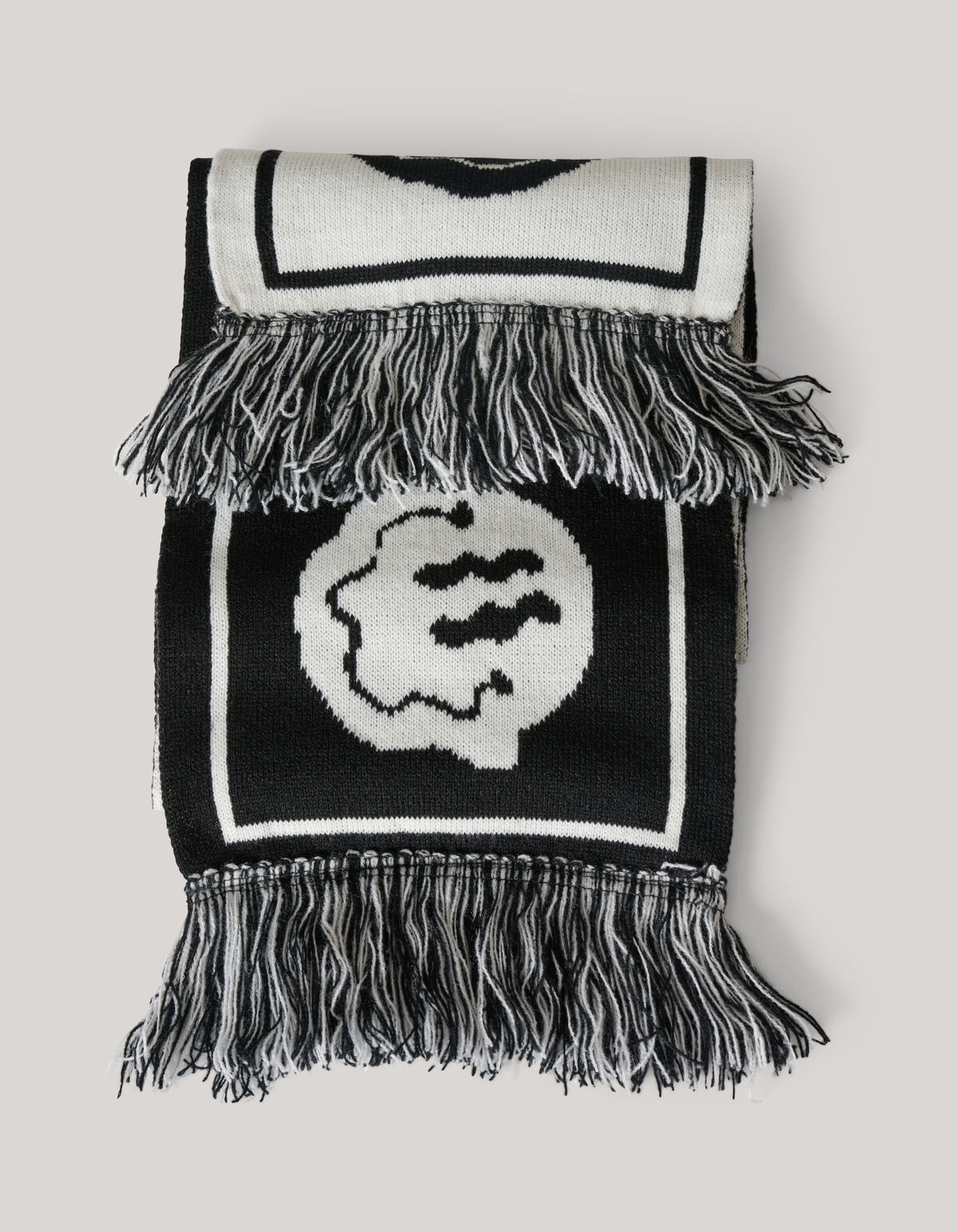 Bedrucktes Halstuch Schwarz/Wei&szlig; SHOEBY ACCESSOIRES