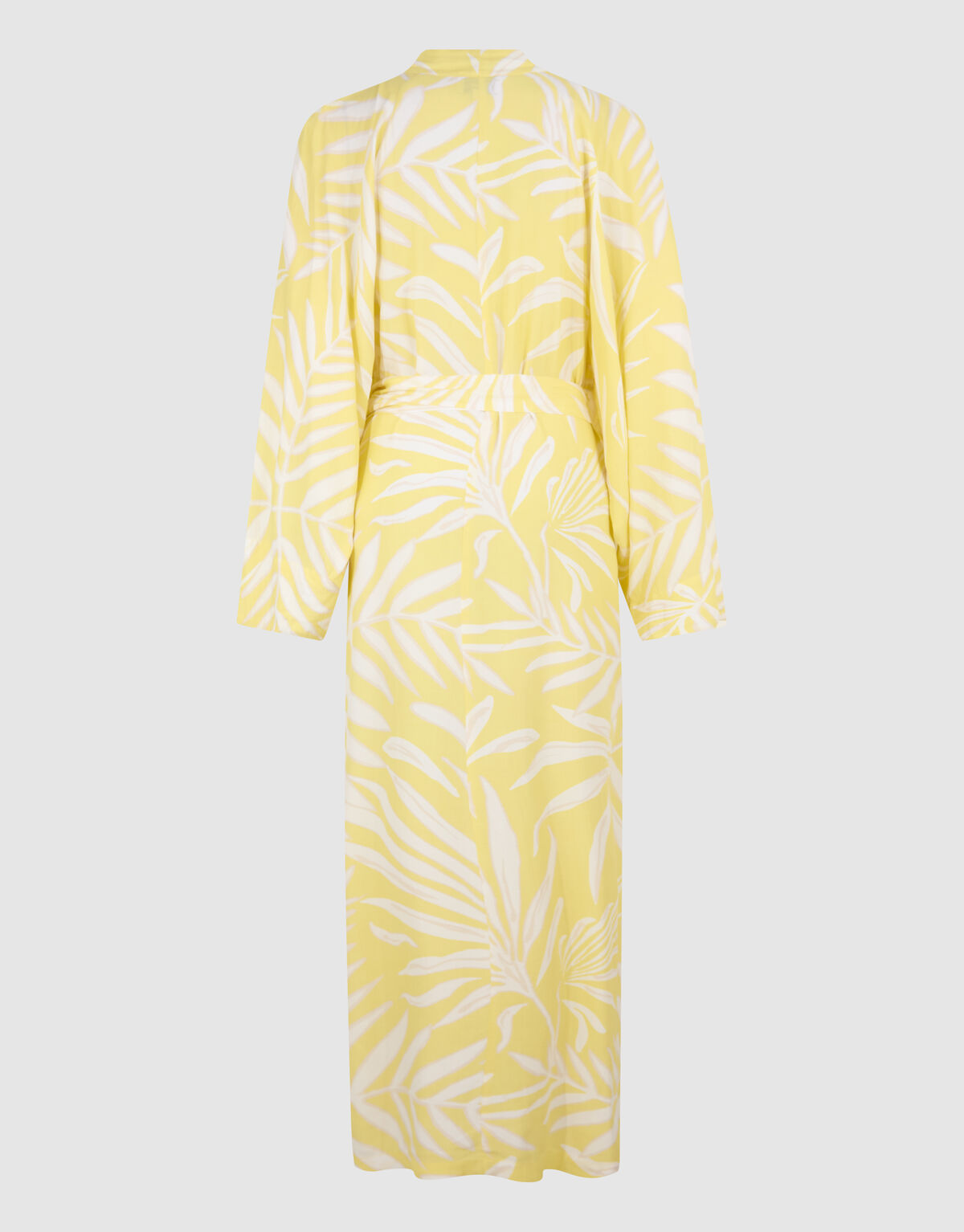 Bedrucktes Kimono-Maxikleid Hellgelb SHOEBY WOMEN