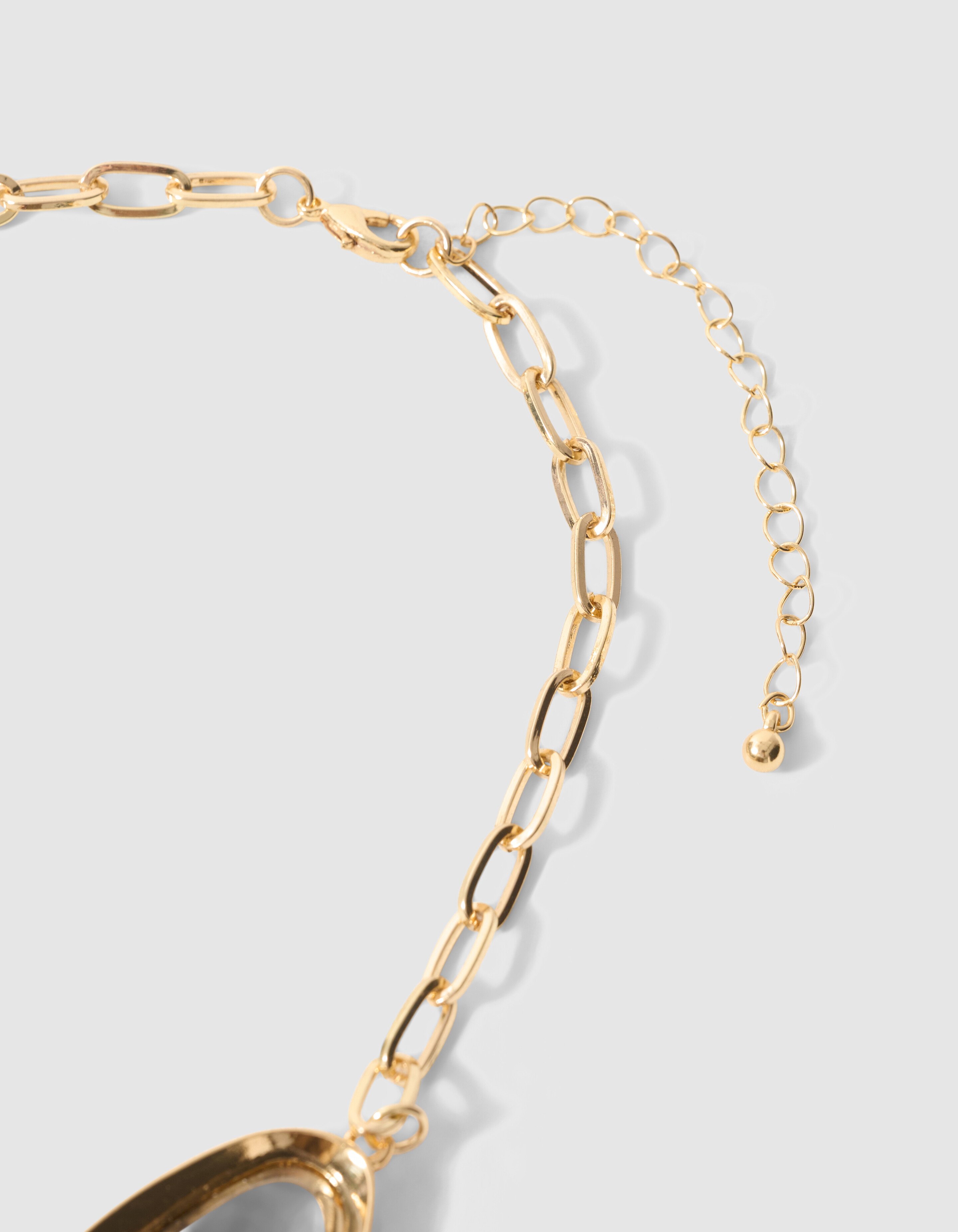 Halskette aus bunten Steinen Gold SHOEBY ACCESSOIRES