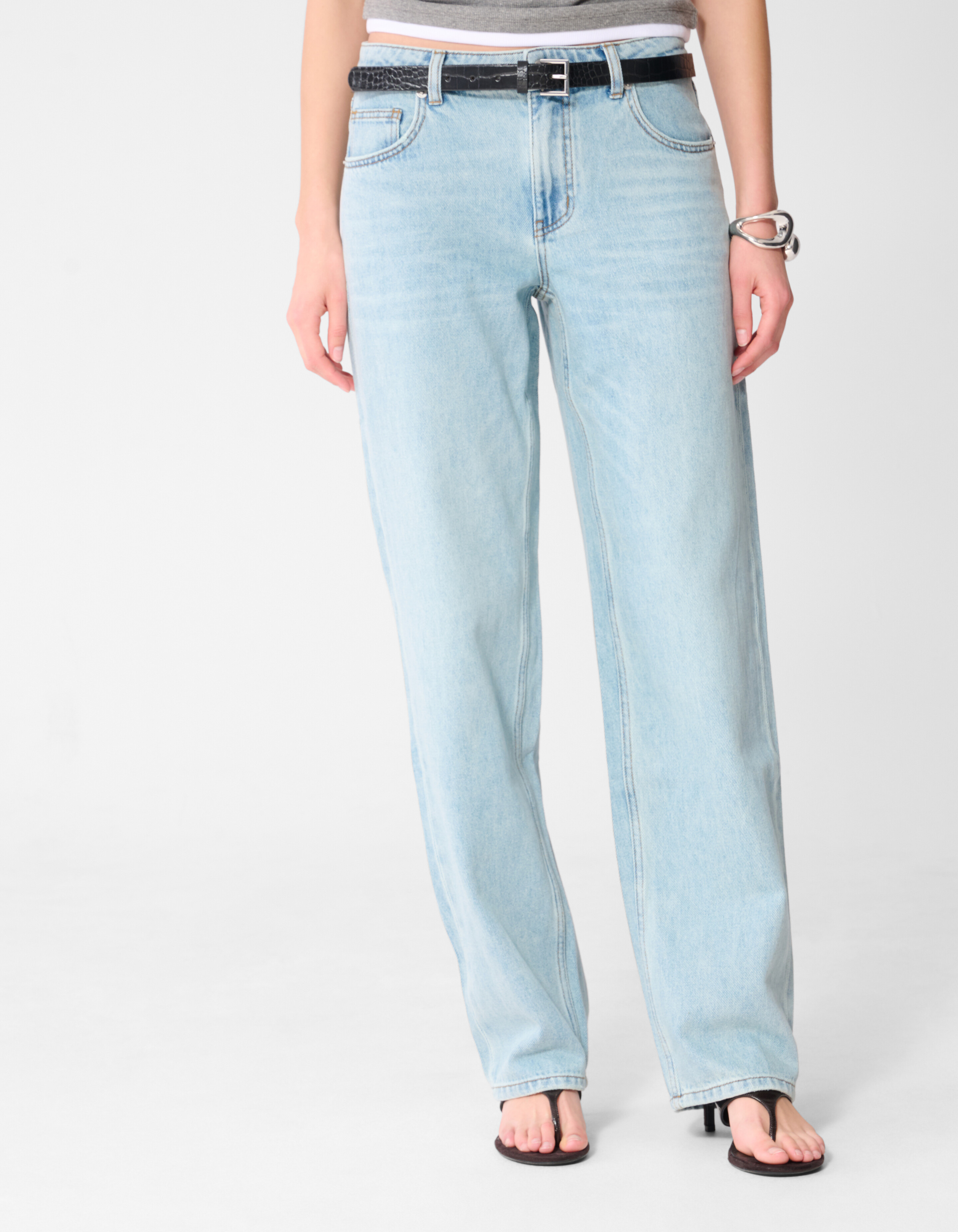 Jeans mit weicher, gerader Passform Gebleicht SHOEBY WOMEN
