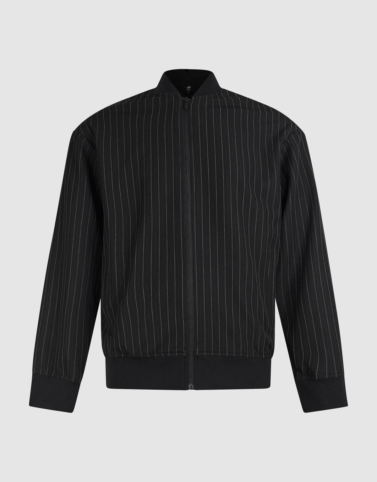Nadelstreifen-Bomberjacke Schwarz SHOEBY MEN