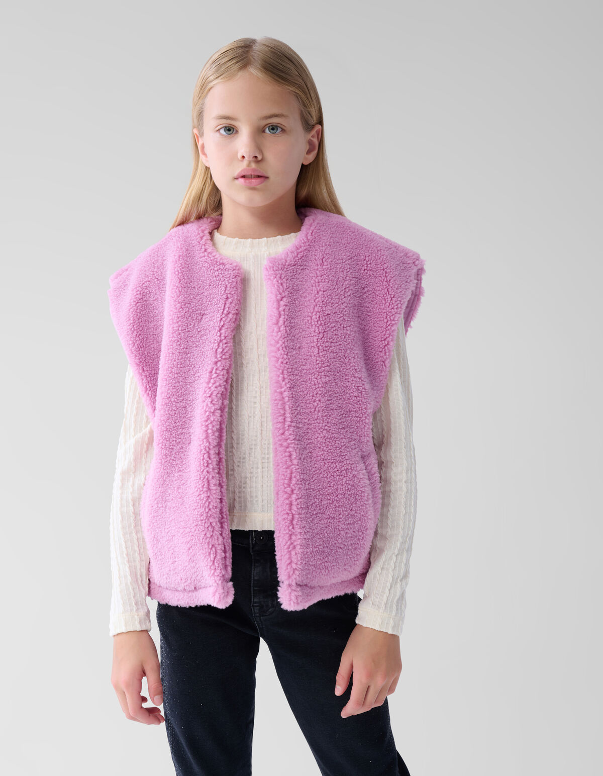 Teddy-Gilet Rosa SHOEBY GIRLS