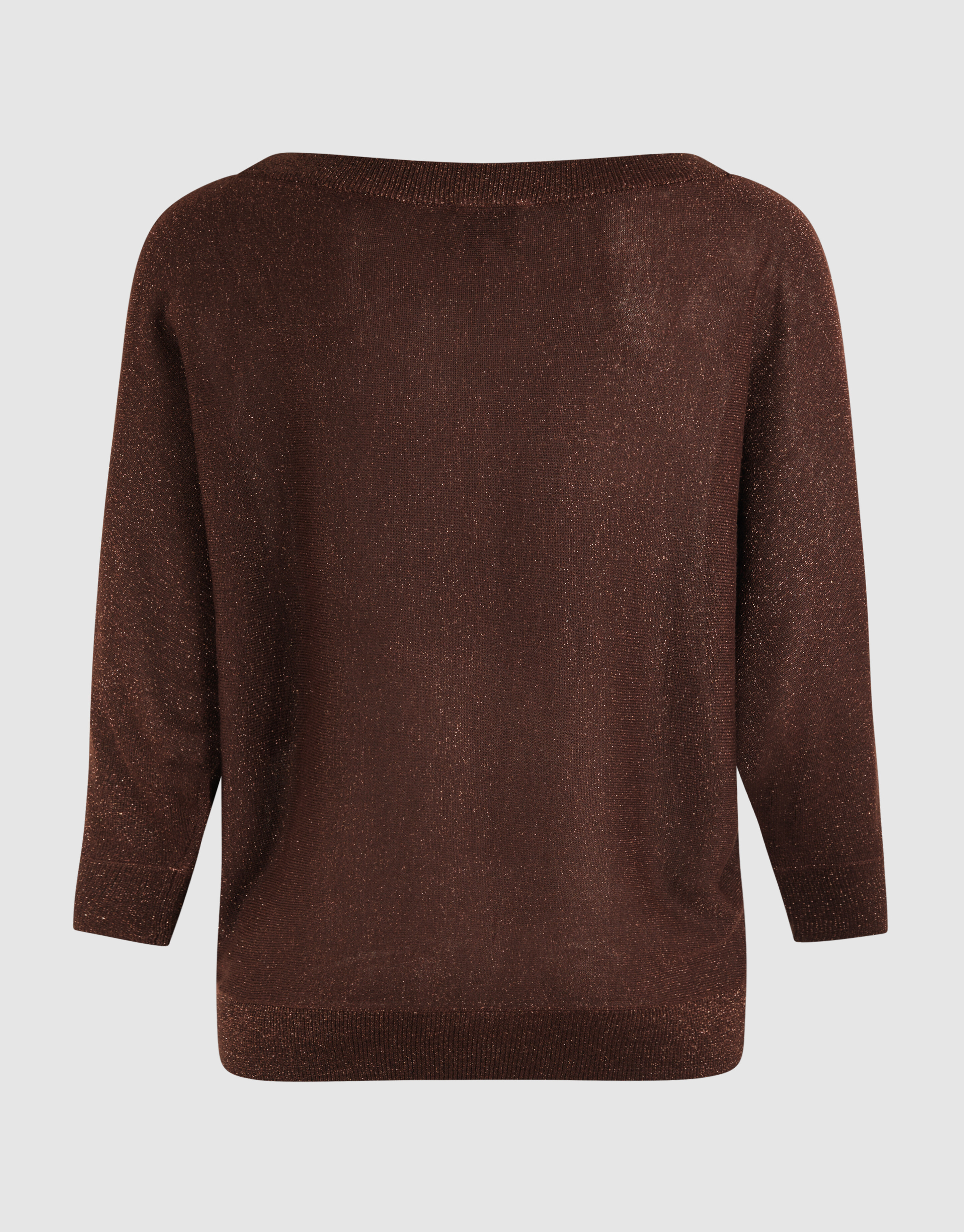 Glitzer Fledermaus Pullover Braun SHOEBY WOMEN
