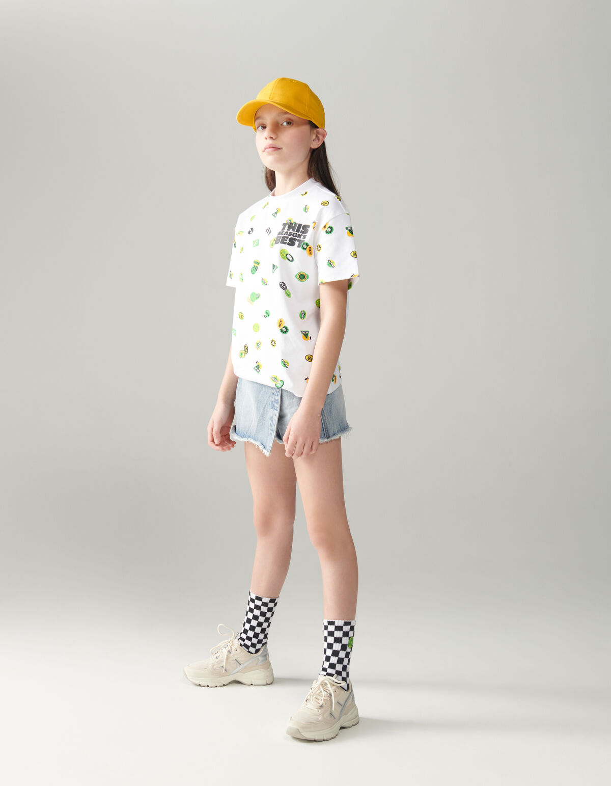 Schweres bedrucktes T-shirt Weiß SHOEBY BOYS