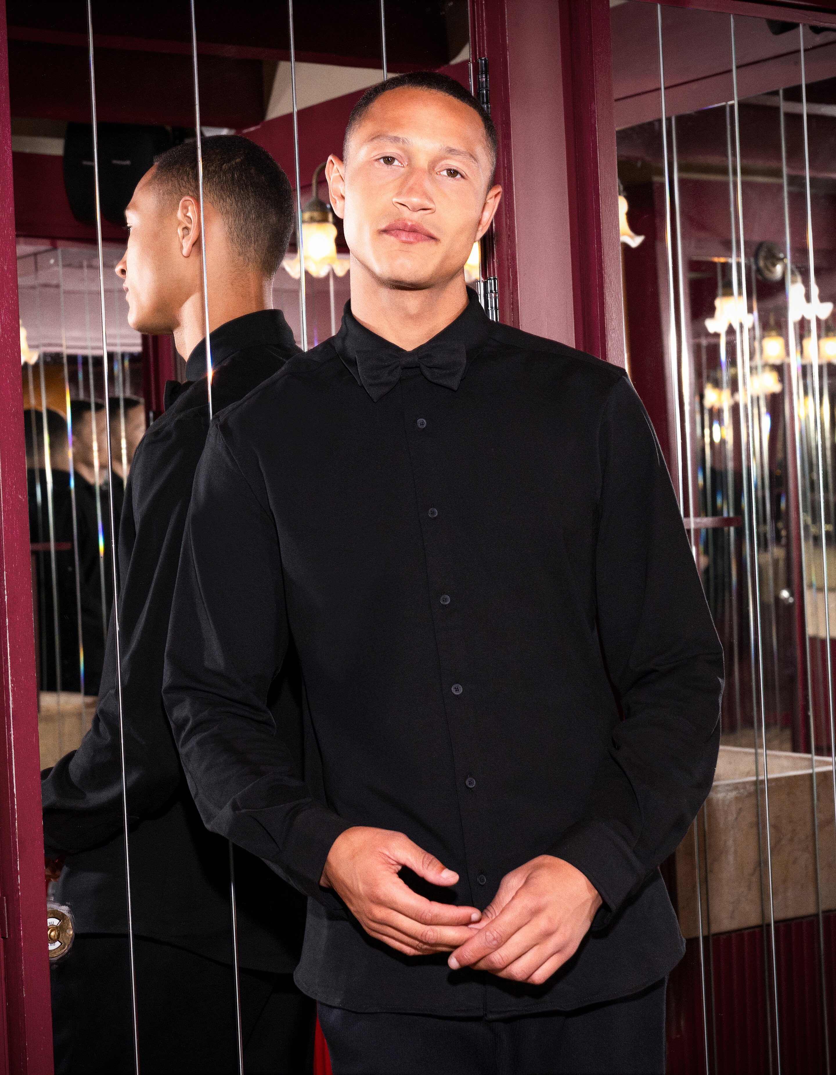 Jersey-T-Shirt Schwarz SHOEBY MEN