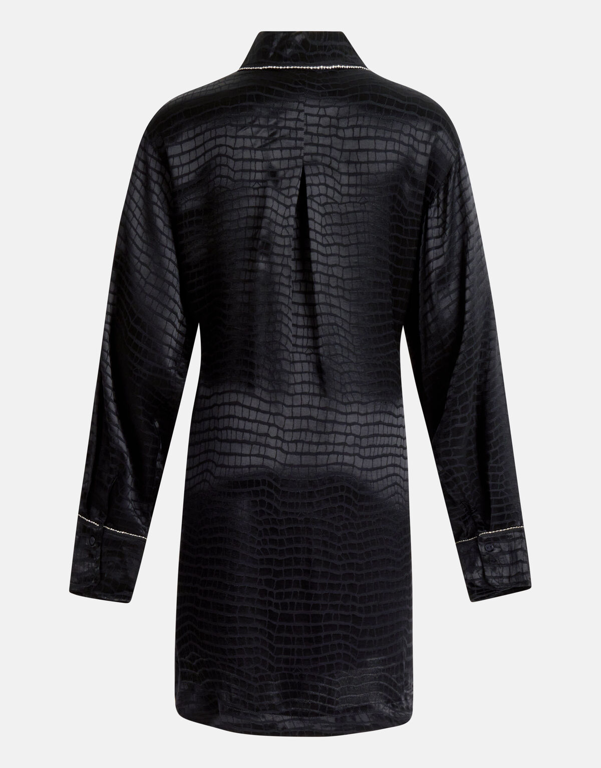Jacquard Print Kleid Schwarz SHOEBY WOMEN