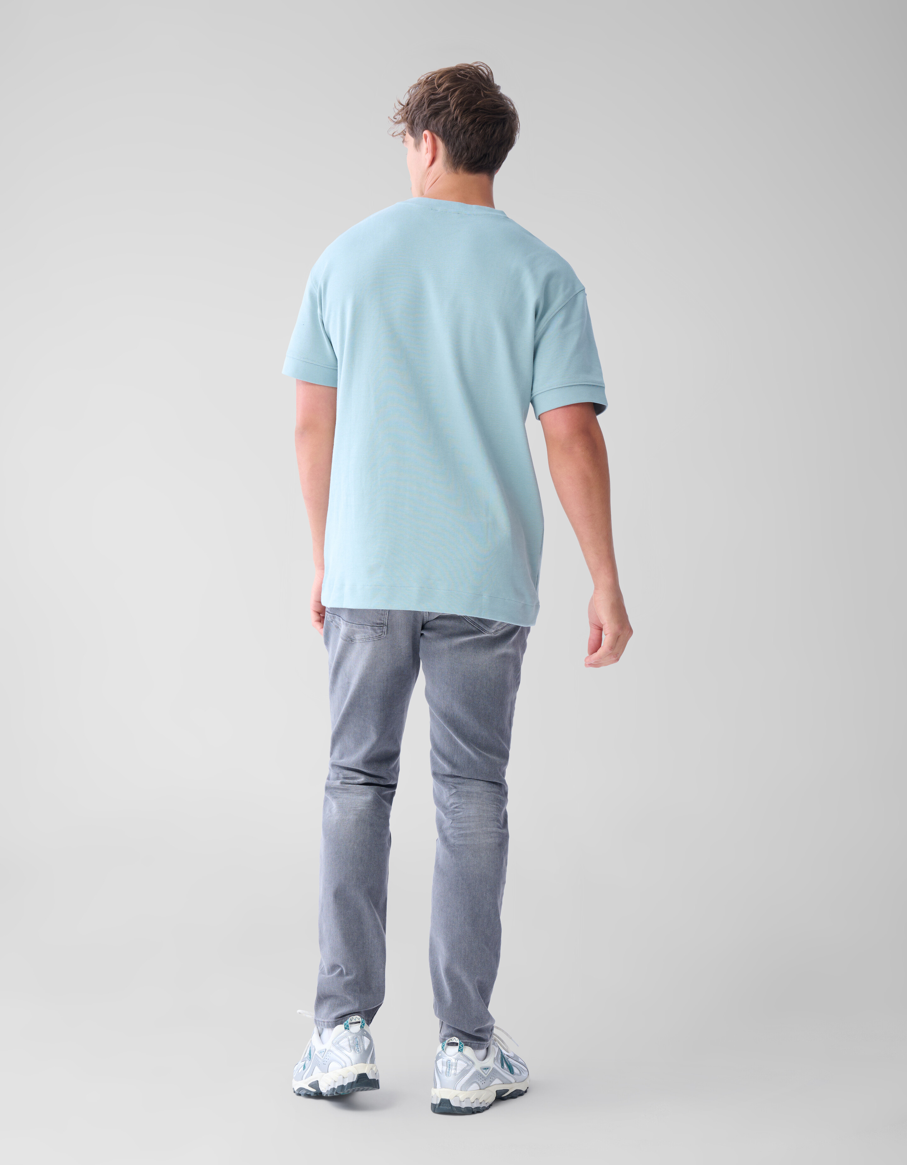 Slim Fit Jeans Washed Grey L32 SHOEBY MEN