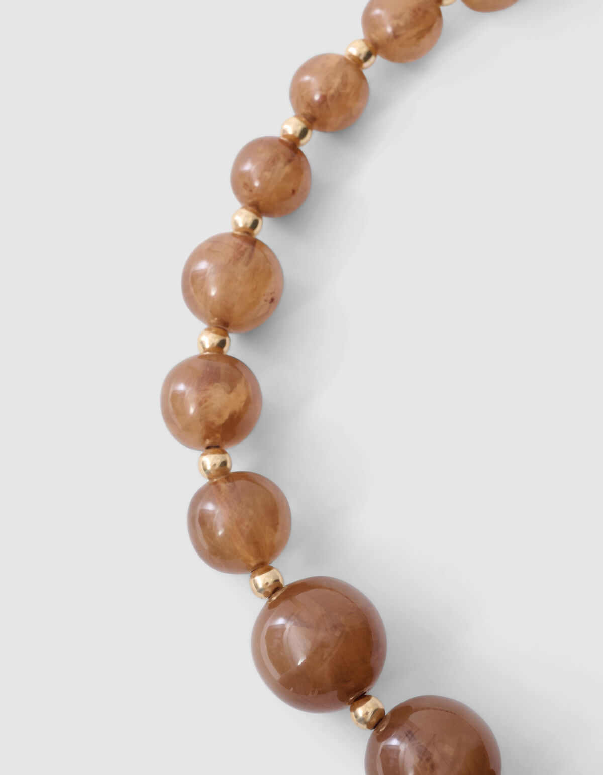 Perlenkette Hellbraun SHOEBY ACCESSOIRES