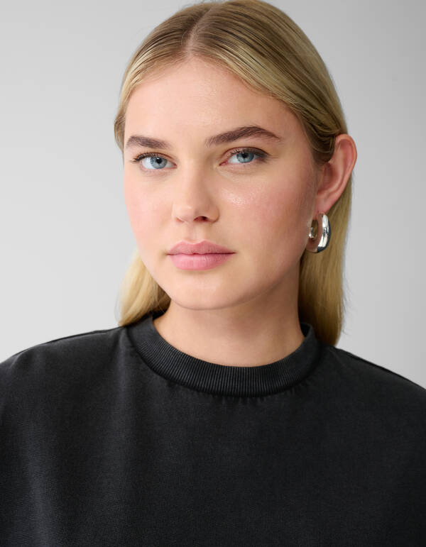 Sperrige kleine Creolen Silber SHOEBY ACCESSOIRES