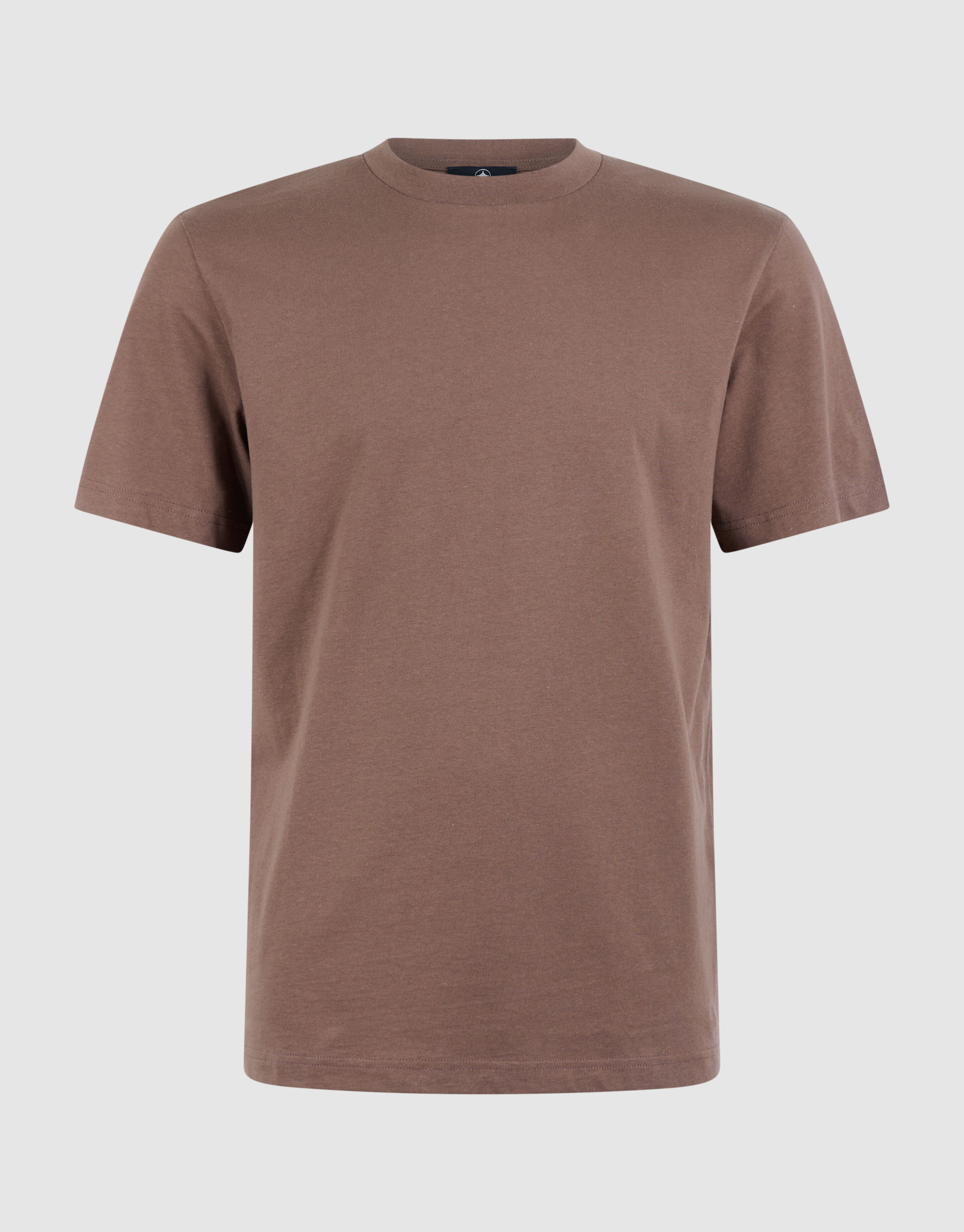 T-Shirt mit gepunktetem Kunstwerk Dunkelbraun SHOEBY MEN