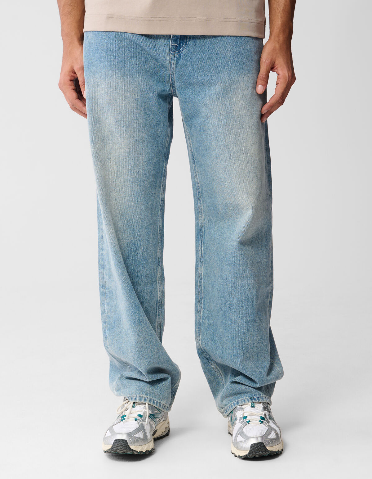 Baggy Fit Jeans Mediumstone L34 SHOEBY MEN