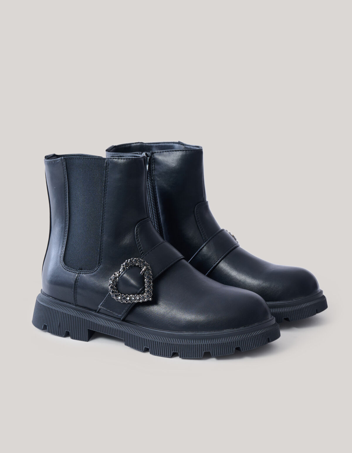 Herz-Stiefel Schwarz SHOEBY SHOES