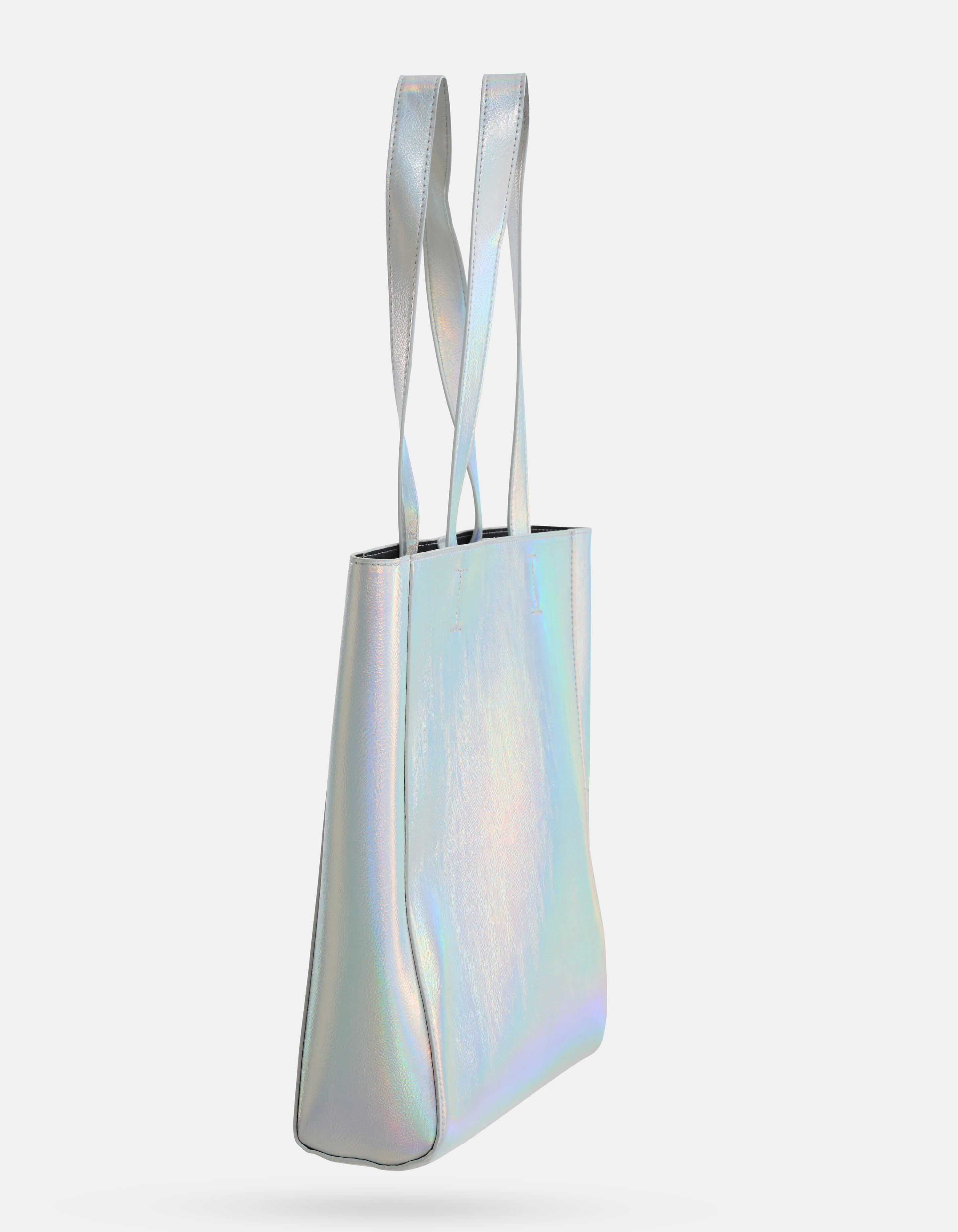 Metallic Shopper Tasche Silber SHOEBY ACCESSOIRES