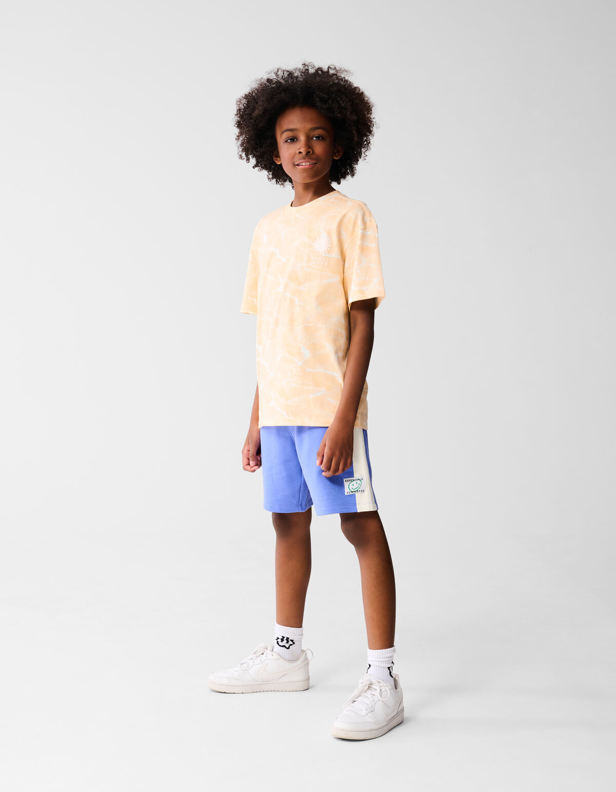 Gebleichtes T-shirt Orange SHOEBY BOYS