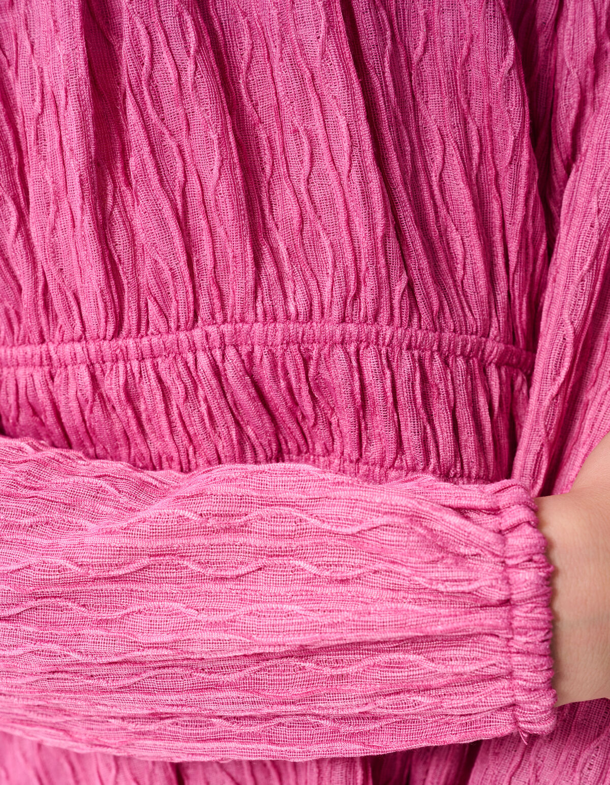 Kleid mit gewellter Textur Rosa SHOEBY GIRLS