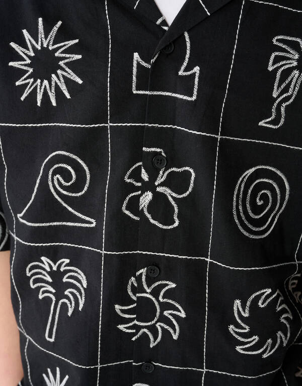 Embroidery Hemd Schwarz SHOEBY BOYS