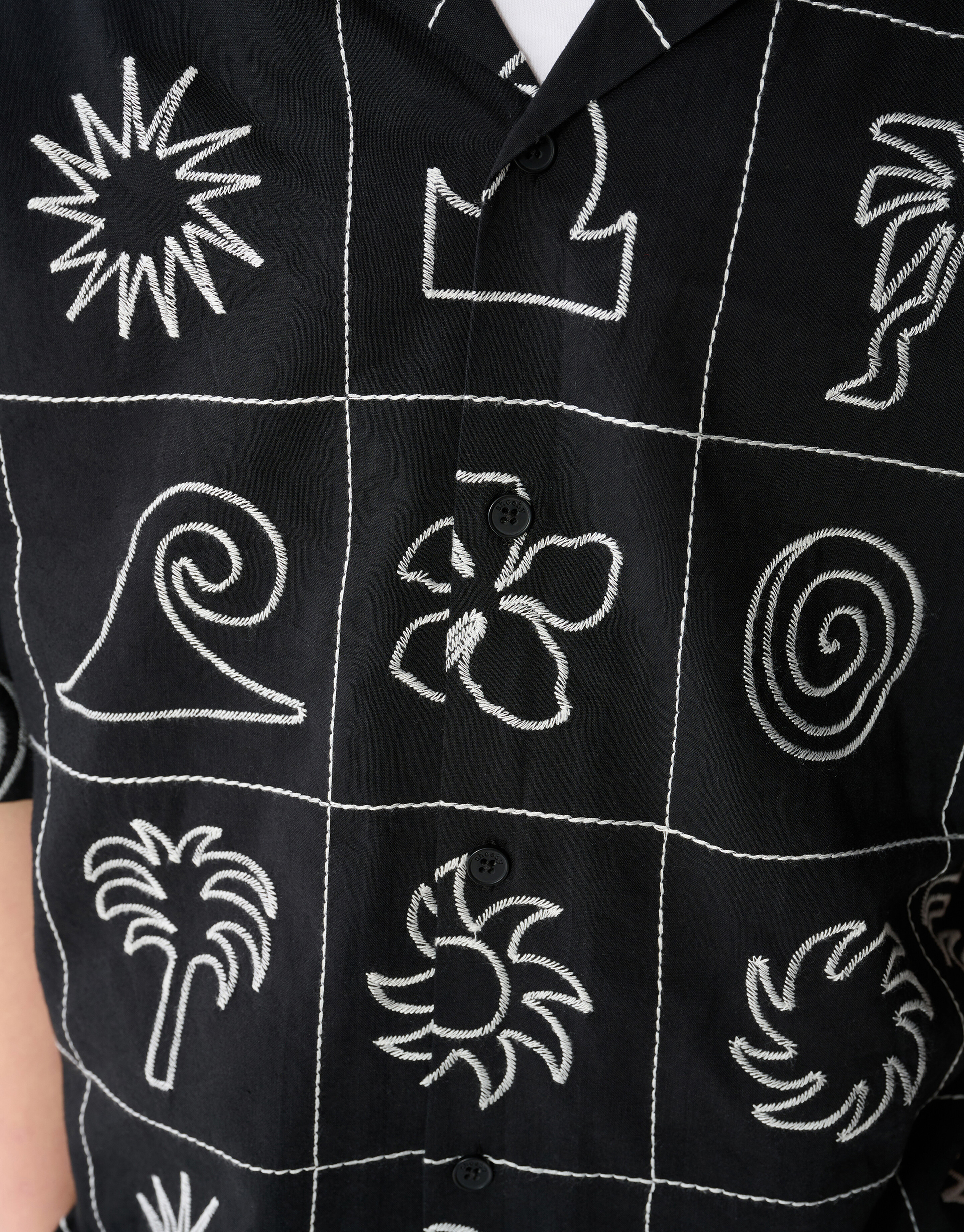 Embroidery Hemd Schwarz SHOEBY BOYS