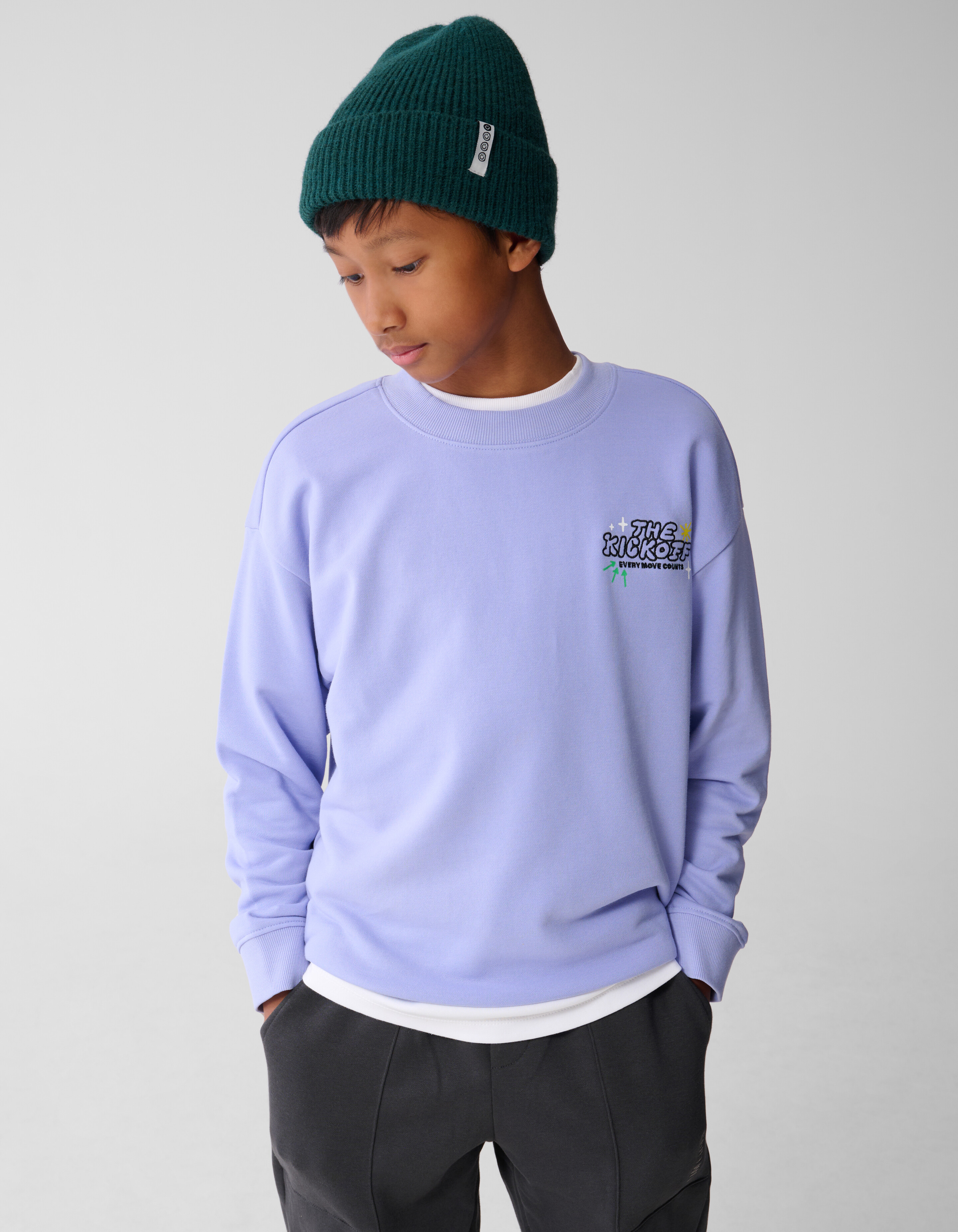 Kick Off Artwork Pullover Helllila SHOEBY BOYS