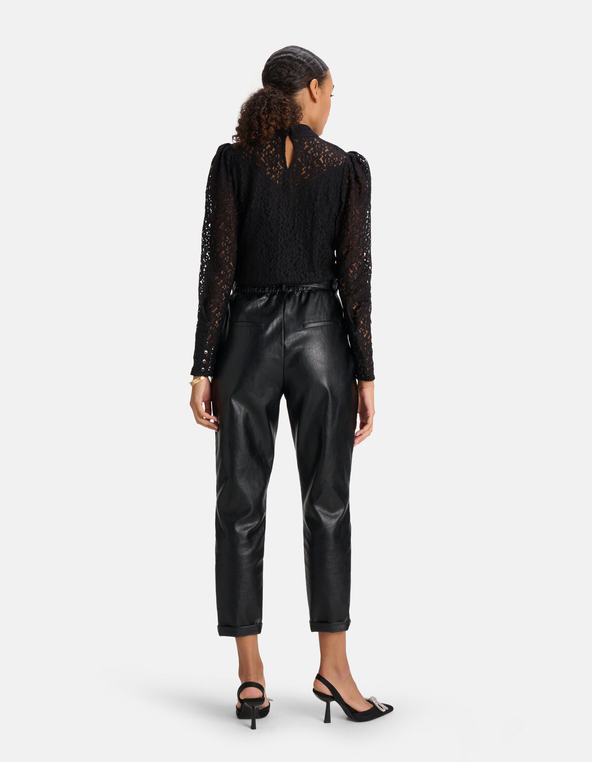 Spitzenbluse Schwarz SHOEBY WOMEN