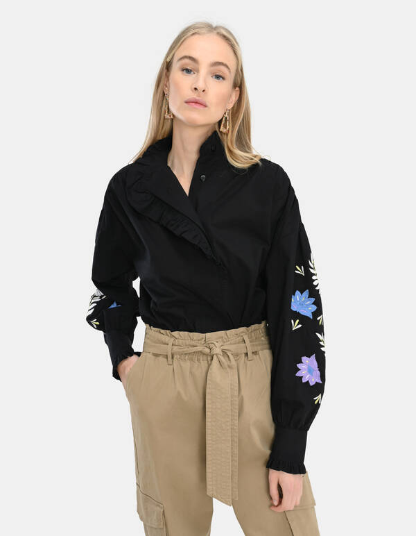 Bluse mit Voile-Stickerei SHOEBY WOMEN