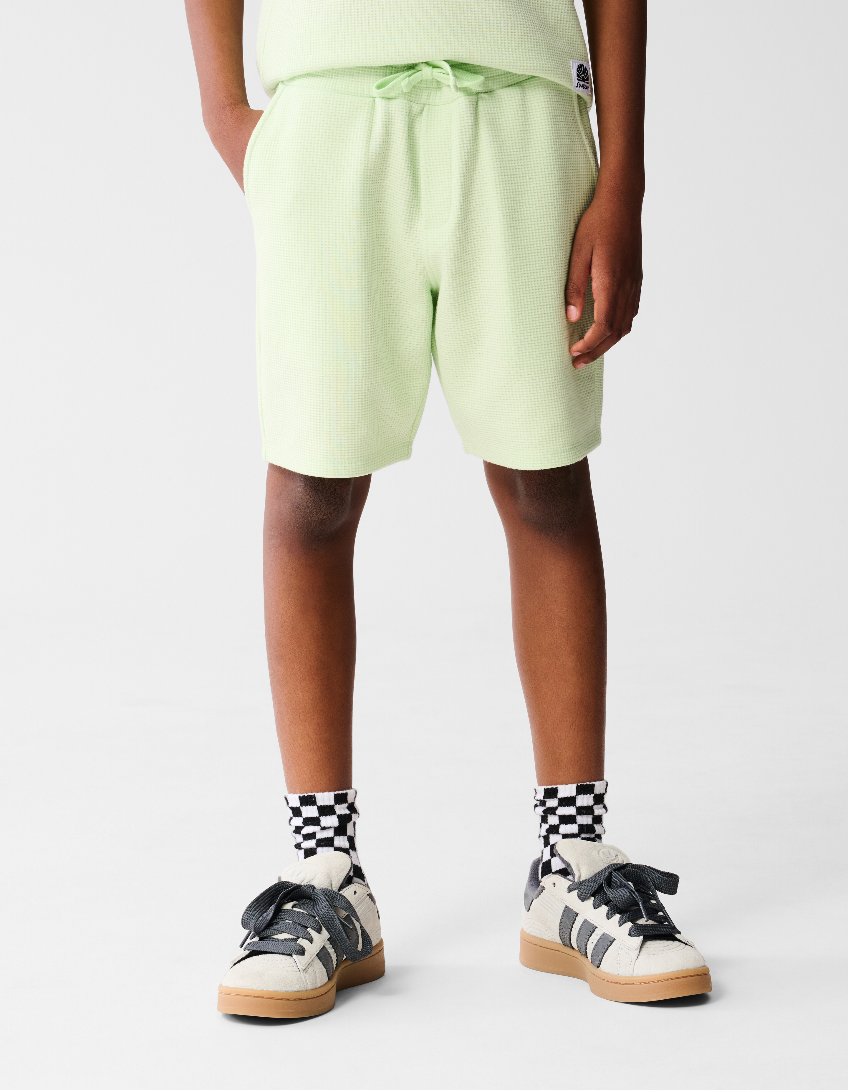 Neon Waffel kurz Grün SHOEBY BOYS
