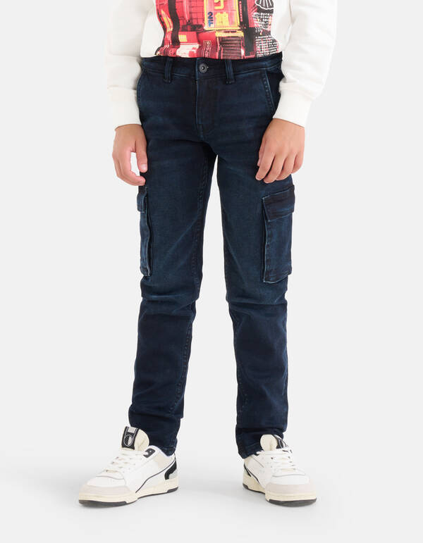 Cargo Jeans Blau/Schwarz SHOEBY BOYS