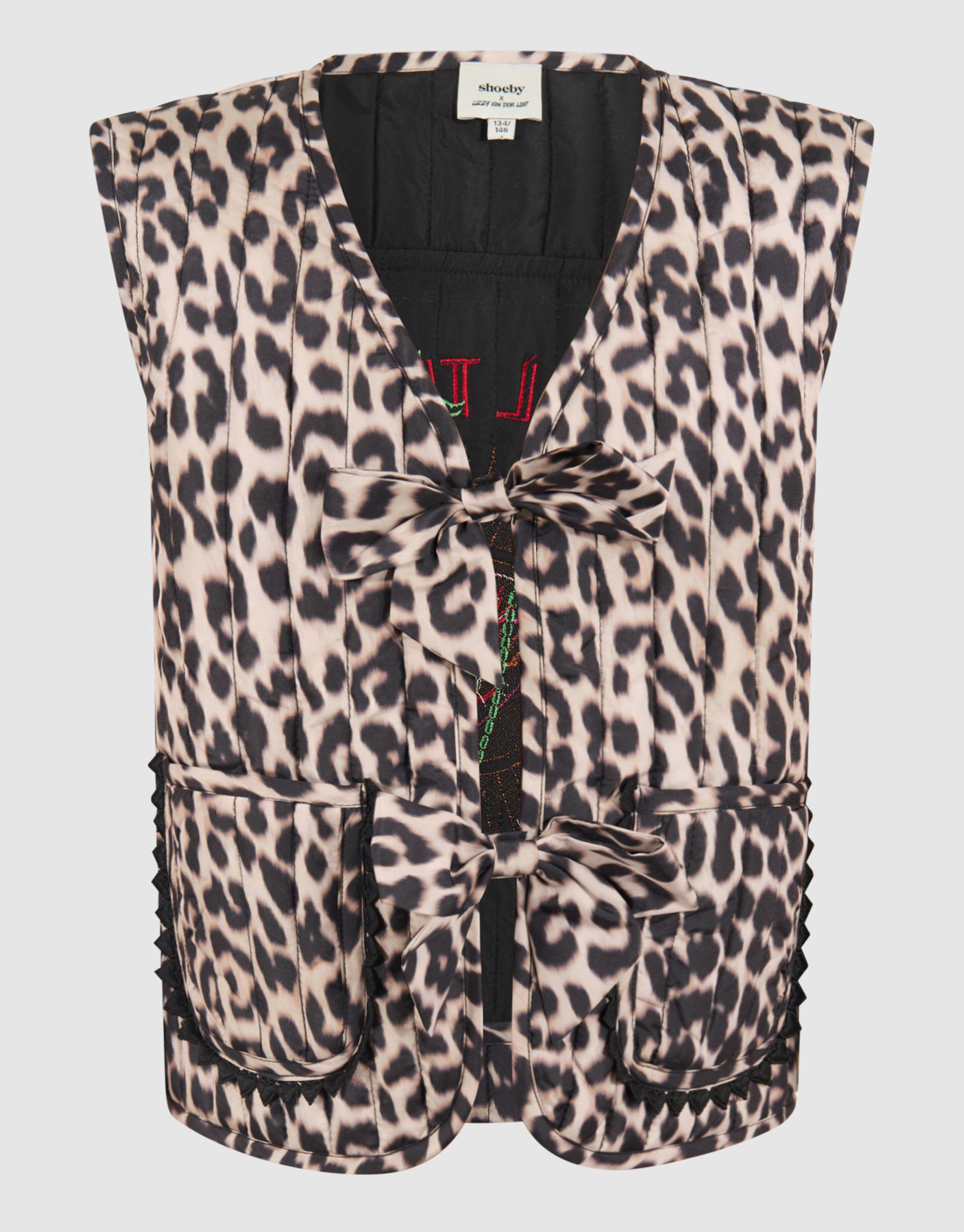 Leopard Printed Gilet Brown von Lizzy SHOEBY GIRLS