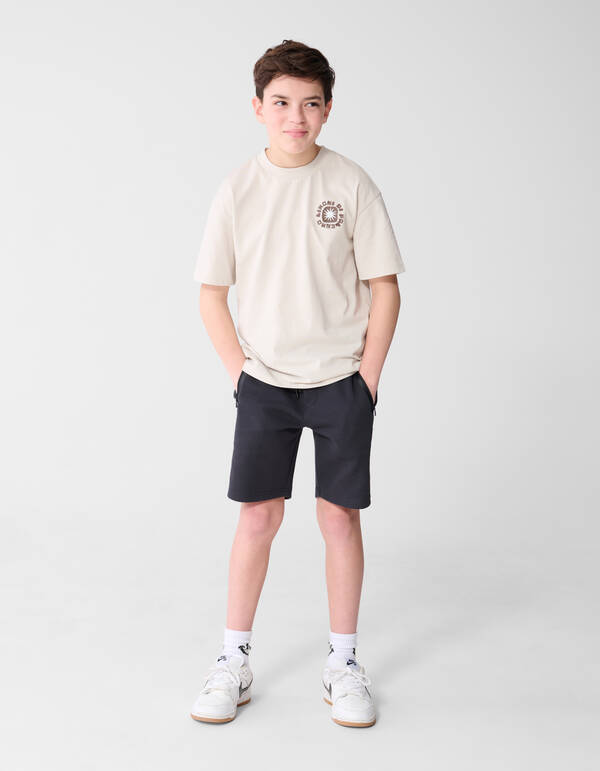 Zitronen-Kunst T-Shirt Beige SHOEBY BOYS