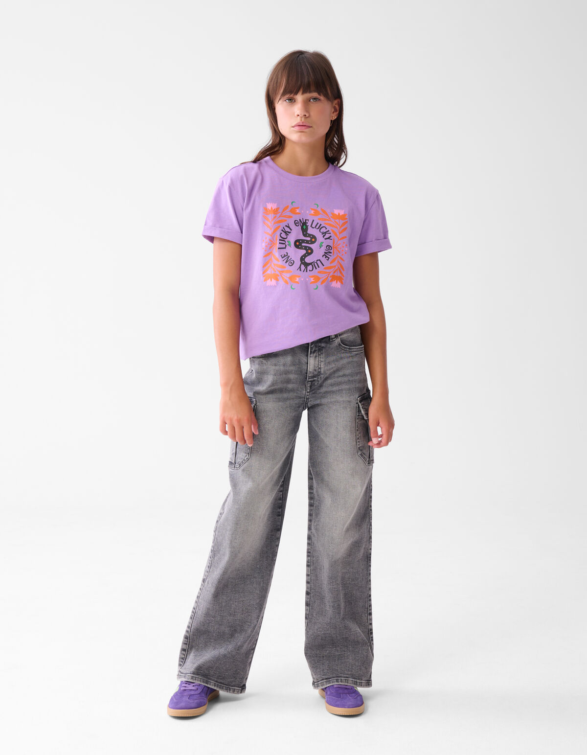 Artwork T-shirt Lila SHOEBY GIRLS