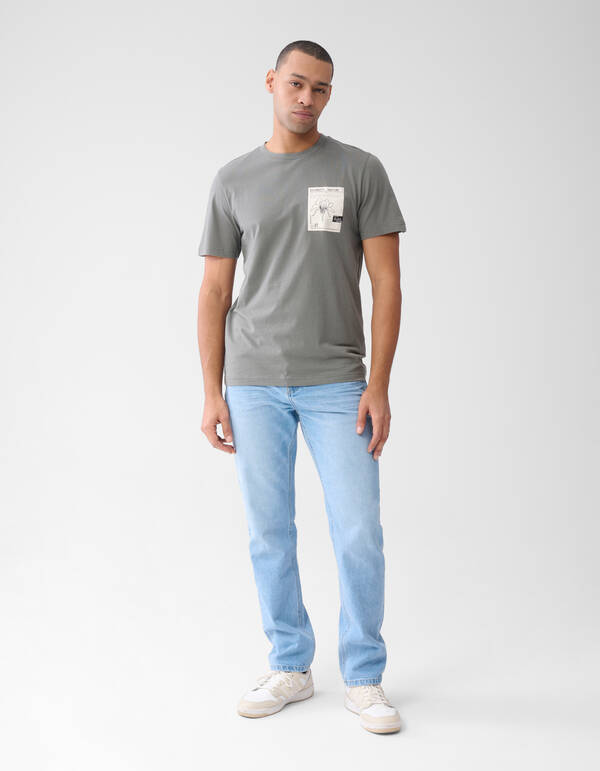 Artwork T-shirt Dunkelgr&uuml;n SHOEBY MEN