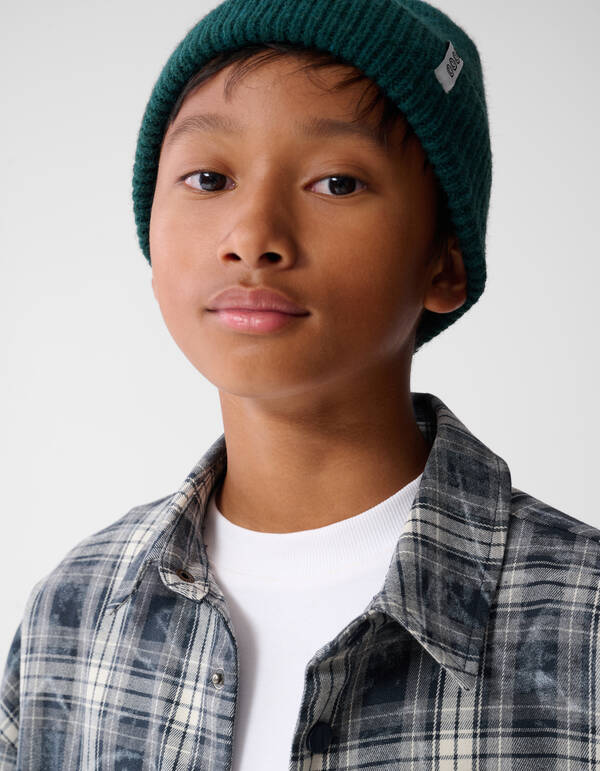 Zerst&ouml;rtes Ruiten Overshirt Grau SHOEBY BOYS